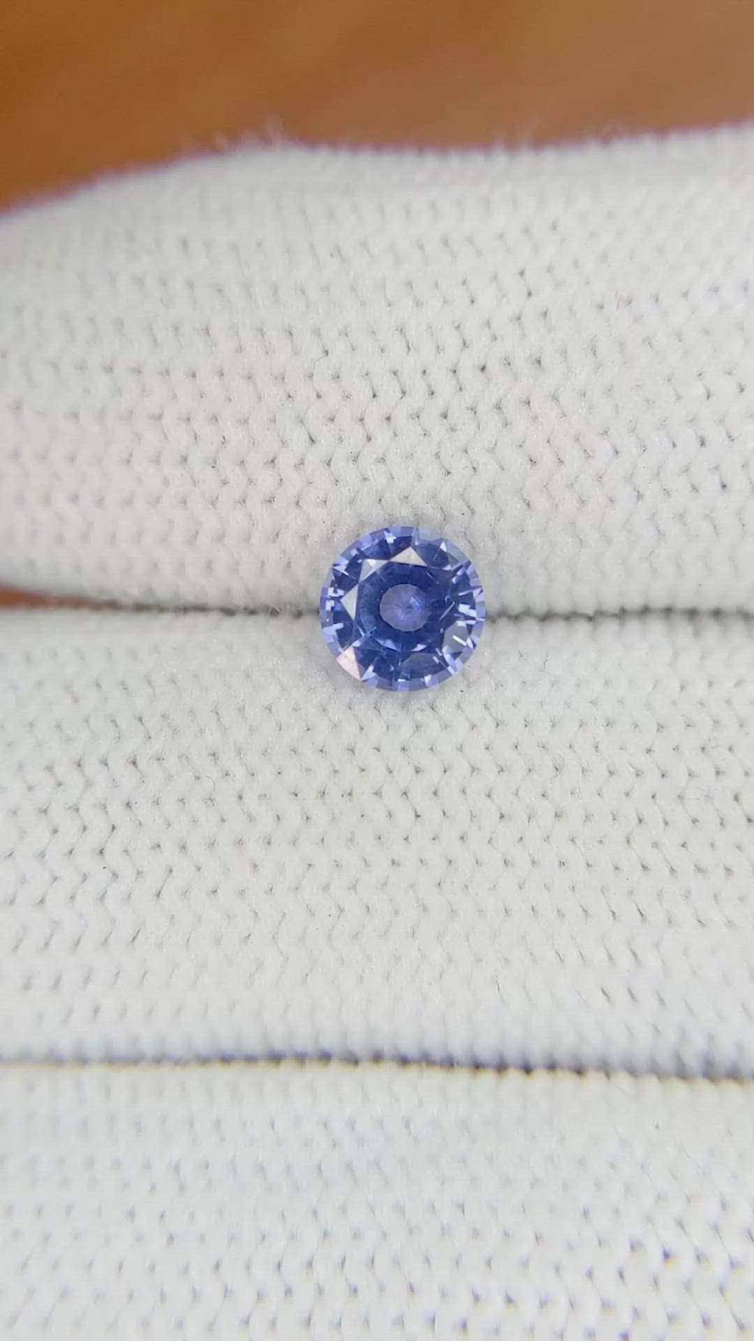 0.80 Ct. Blue Sapphire from Ceylon (Sri Lanka) Size Video