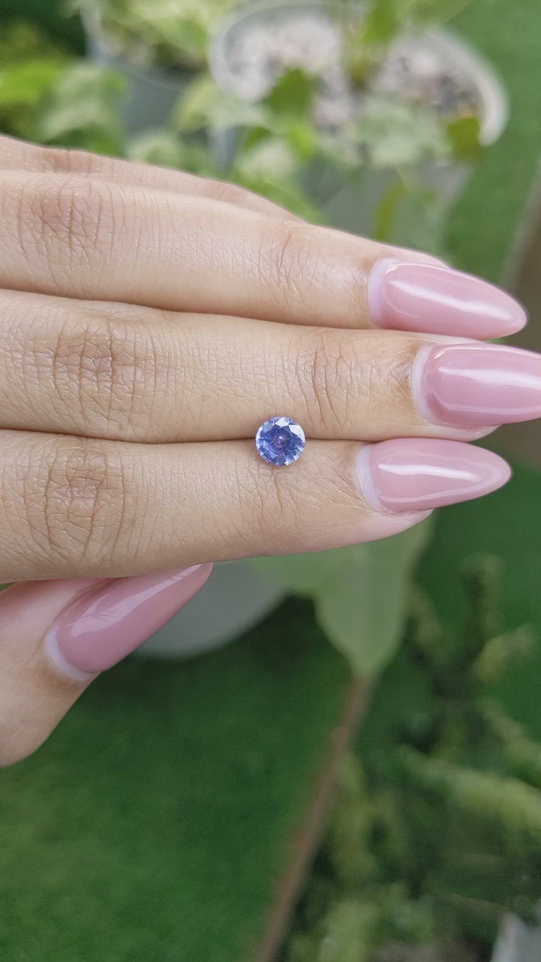 0.80 Ct. Blue Sapphire from Ceylon (Sri Lanka) Size Video