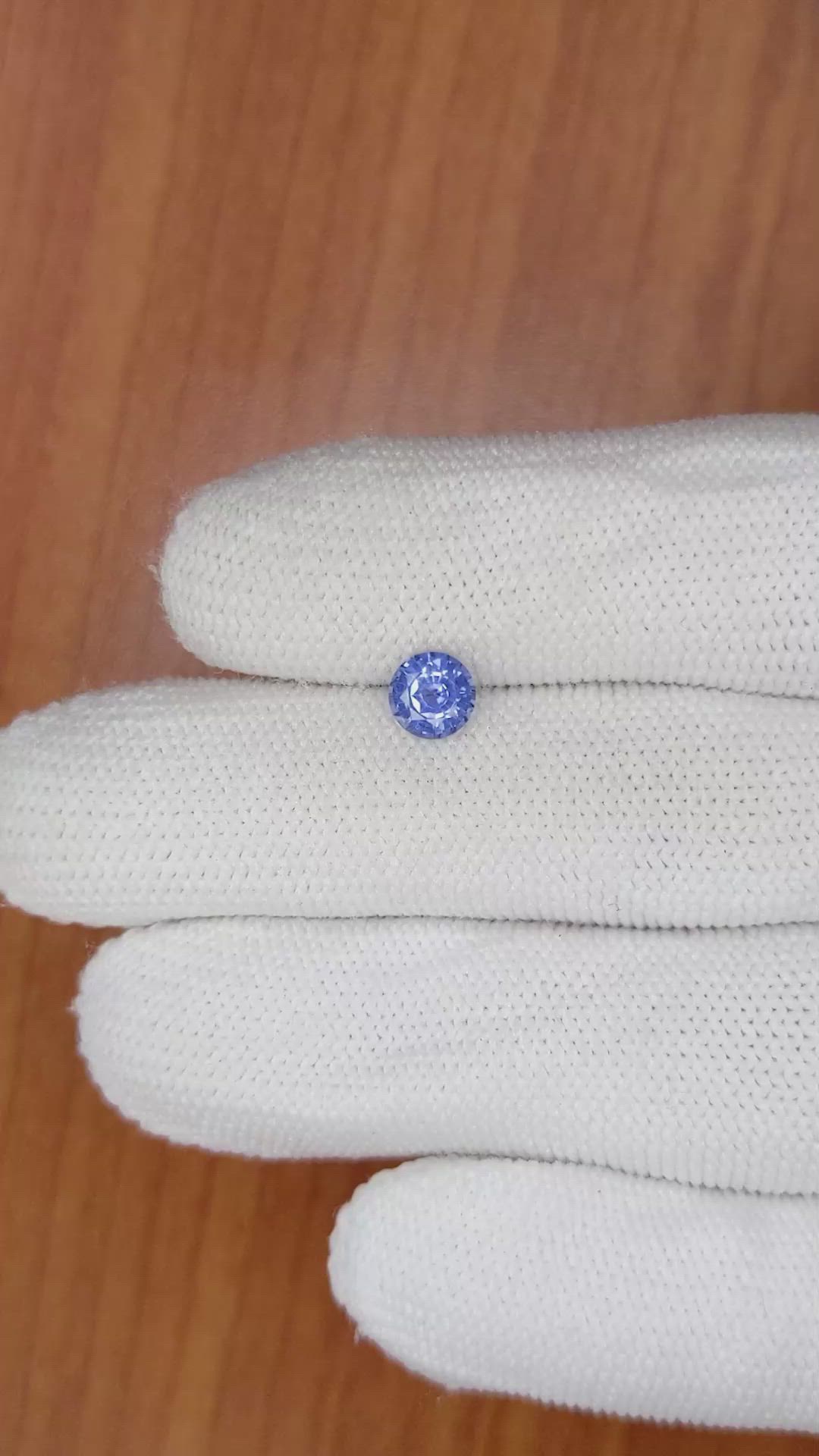 0.80 Ct. Blue Sapphire from Ceylon (Sri Lanka) Size Video