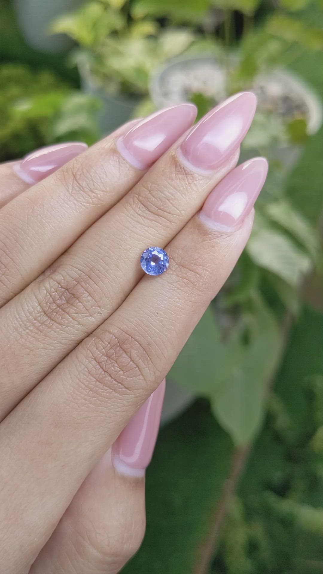 0.80 Ct. Blue Sapphire from Ceylon (Sri Lanka) Size Video