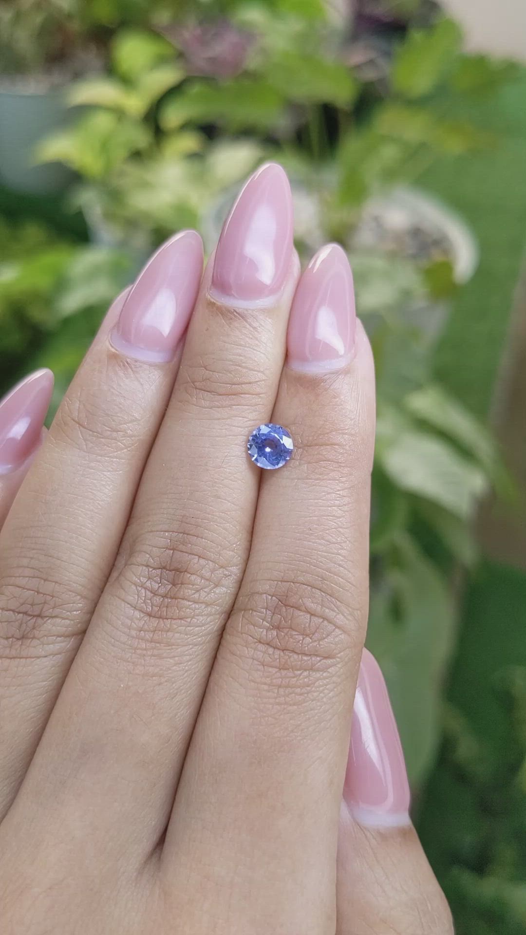 0.80 Ct. Blue Sapphire from Ceylon (Sri Lanka) Size Video