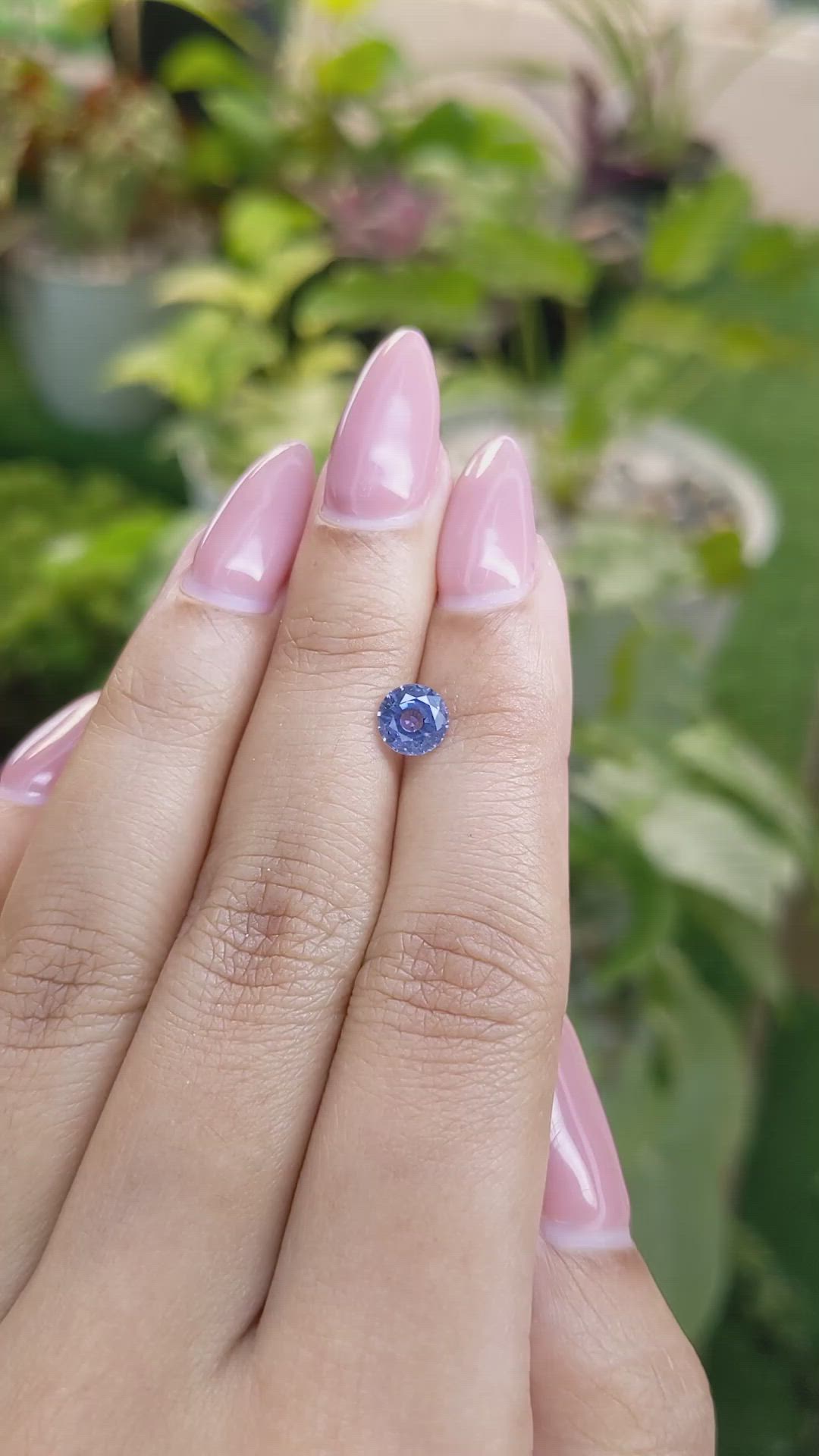 1.06 Ct. Blue Sapphire from Ceylon (Sri Lanka) Size Video