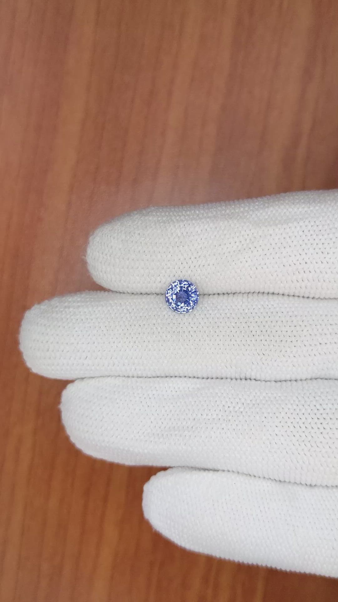1.06 Ct. Blue Sapphire from Ceylon (Sri Lanka) Size Video
