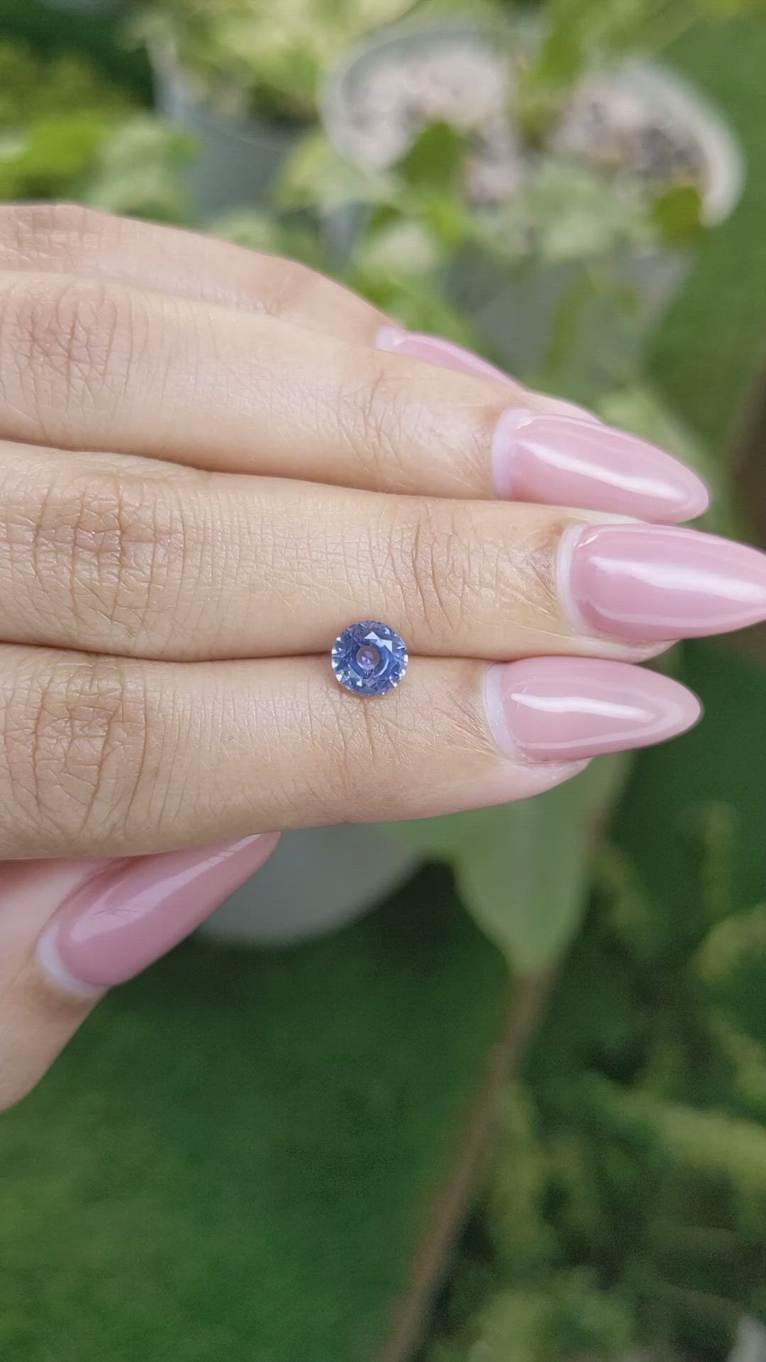 1.06 Ct. Blue Sapphire from Ceylon (Sri Lanka) Size Video