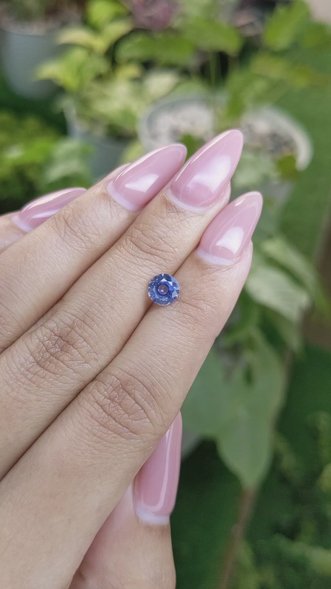 1.06 Ct. Blue Sapphire from Ceylon (Sri Lanka) Size Video
