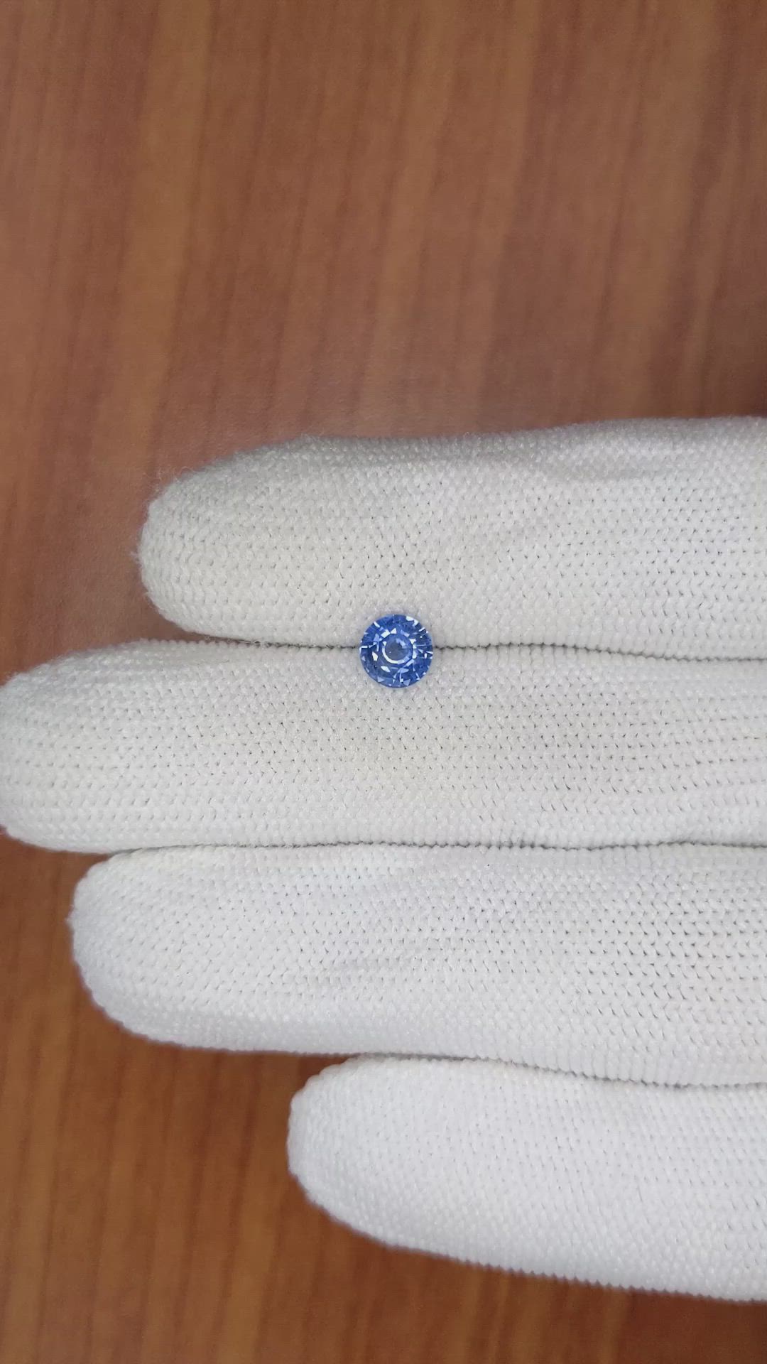 0.71 Ct. Blue Sapphire from Ceylon (Sri Lanka) Size Video