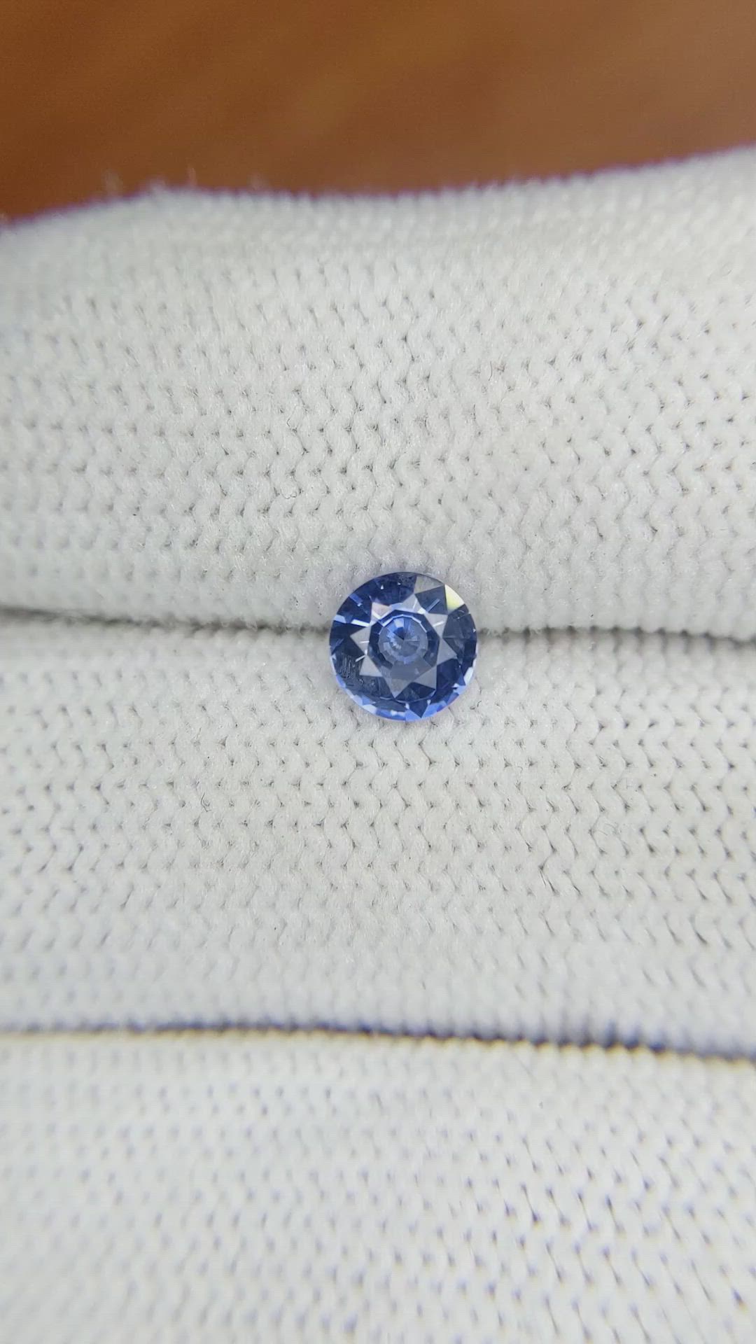 0.71 Ct. Blue Sapphire from Ceylon (Sri Lanka) Size Video