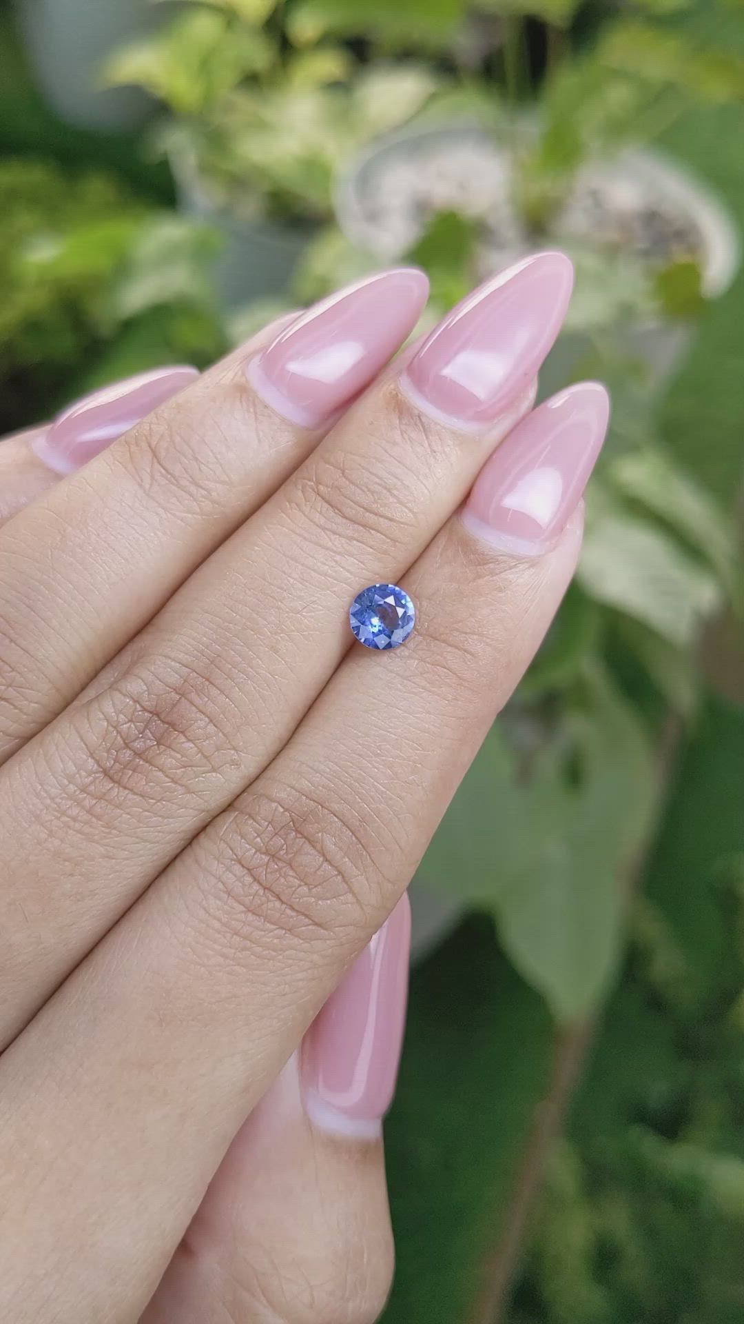 0.71 Ct. Blue Sapphire from Ceylon (Sri Lanka) Size Video
