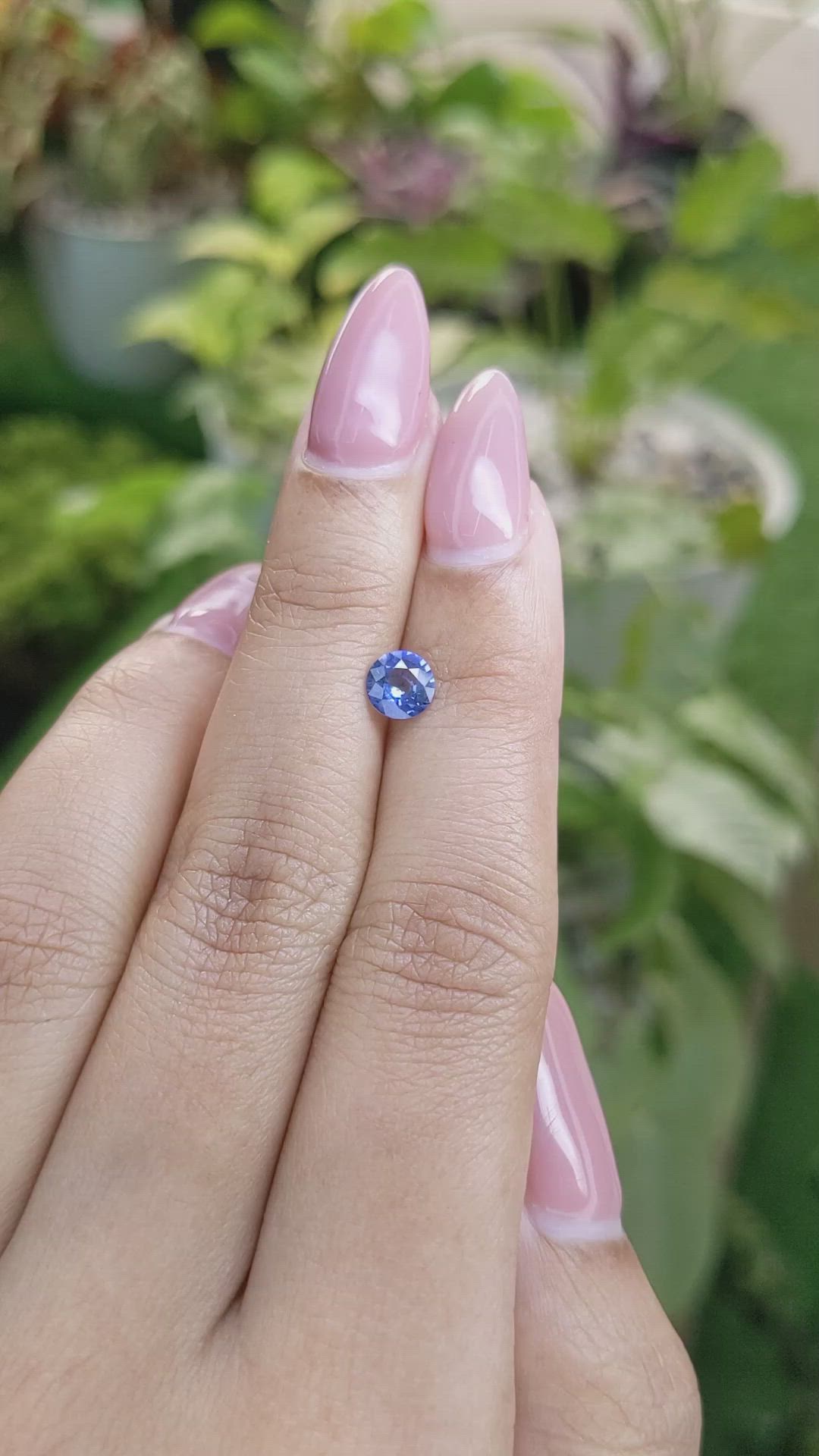 0.71 Ct. Blue Sapphire from Ceylon (Sri Lanka) Size Video