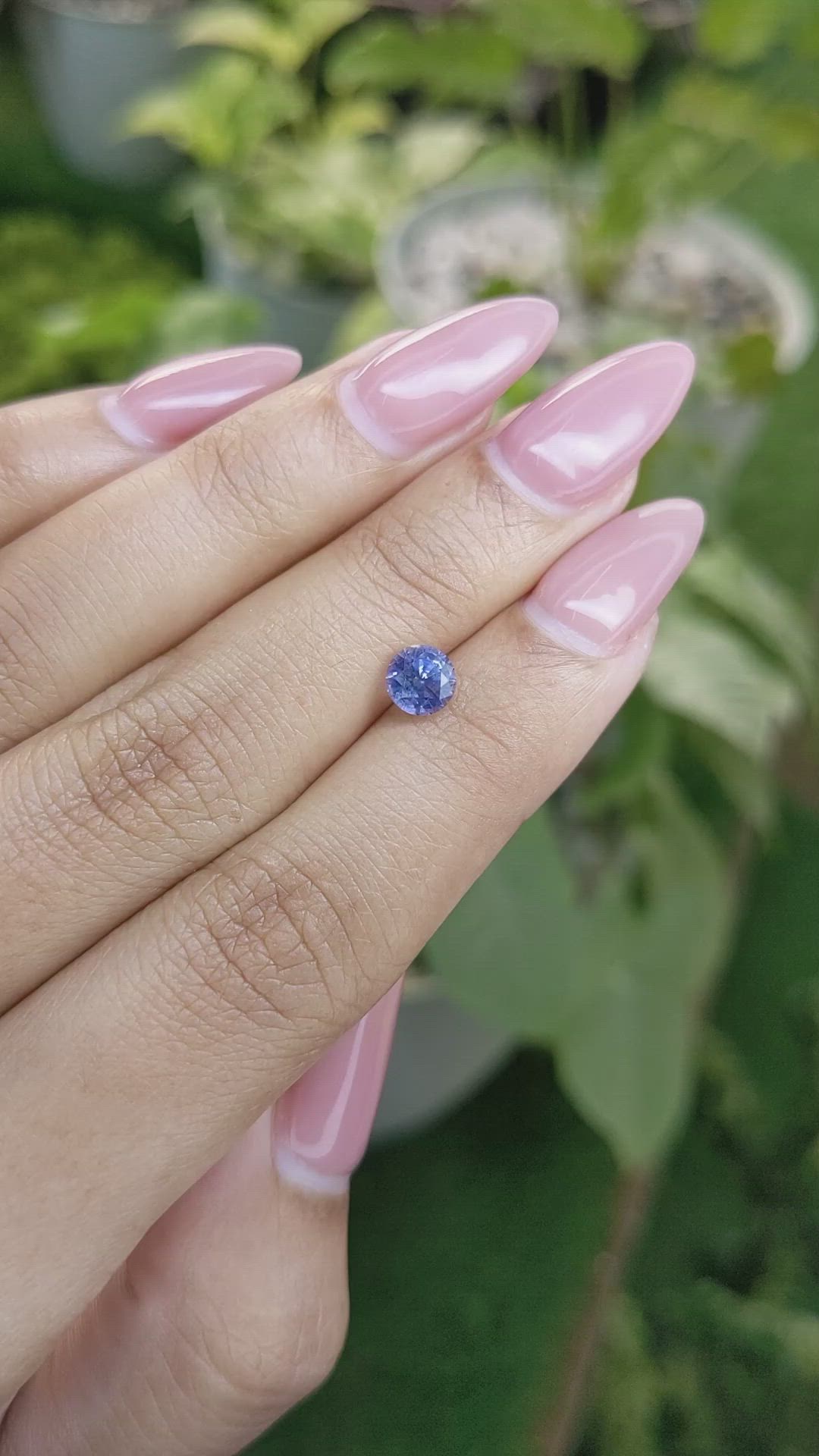 1.01 Ct. Blue Sapphire from Ceylon (Sri Lanka) Size Video