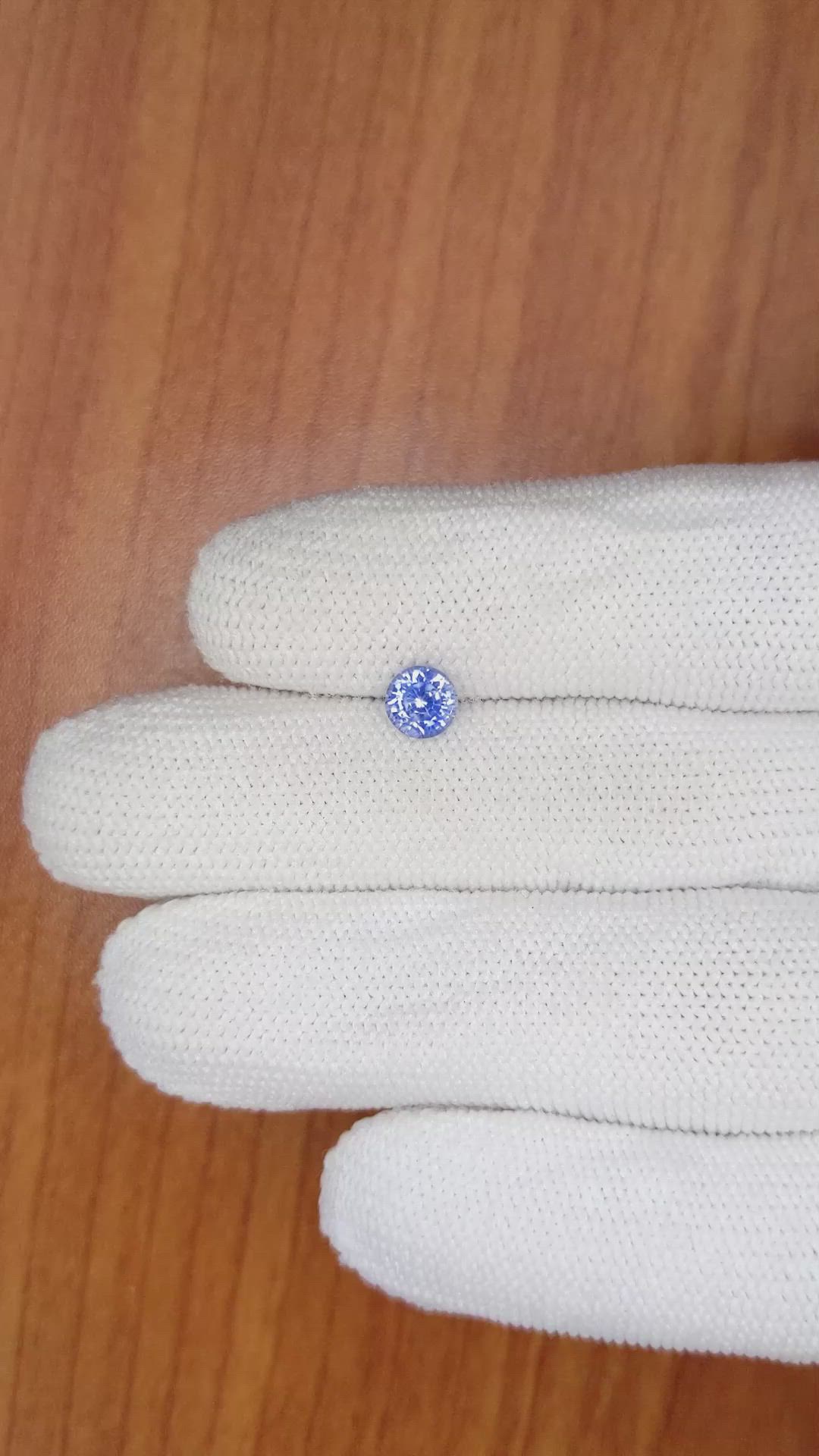 1.01 Ct. Blue Sapphire from Ceylon (Sri Lanka) Size Video