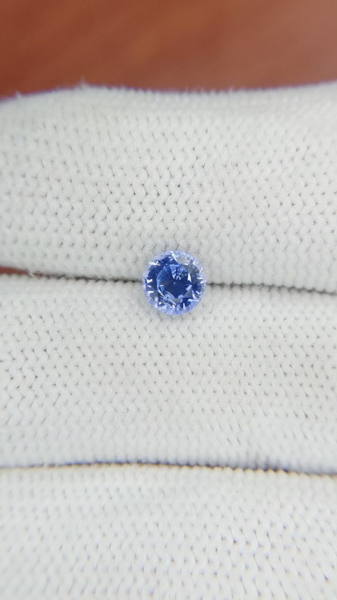 1.01 Ct. Blue Sapphire from Ceylon (Sri Lanka) Size Video