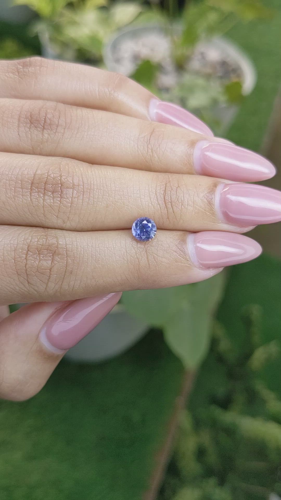 1.01 Ct. Blue Sapphire from Ceylon (Sri Lanka) Size Video