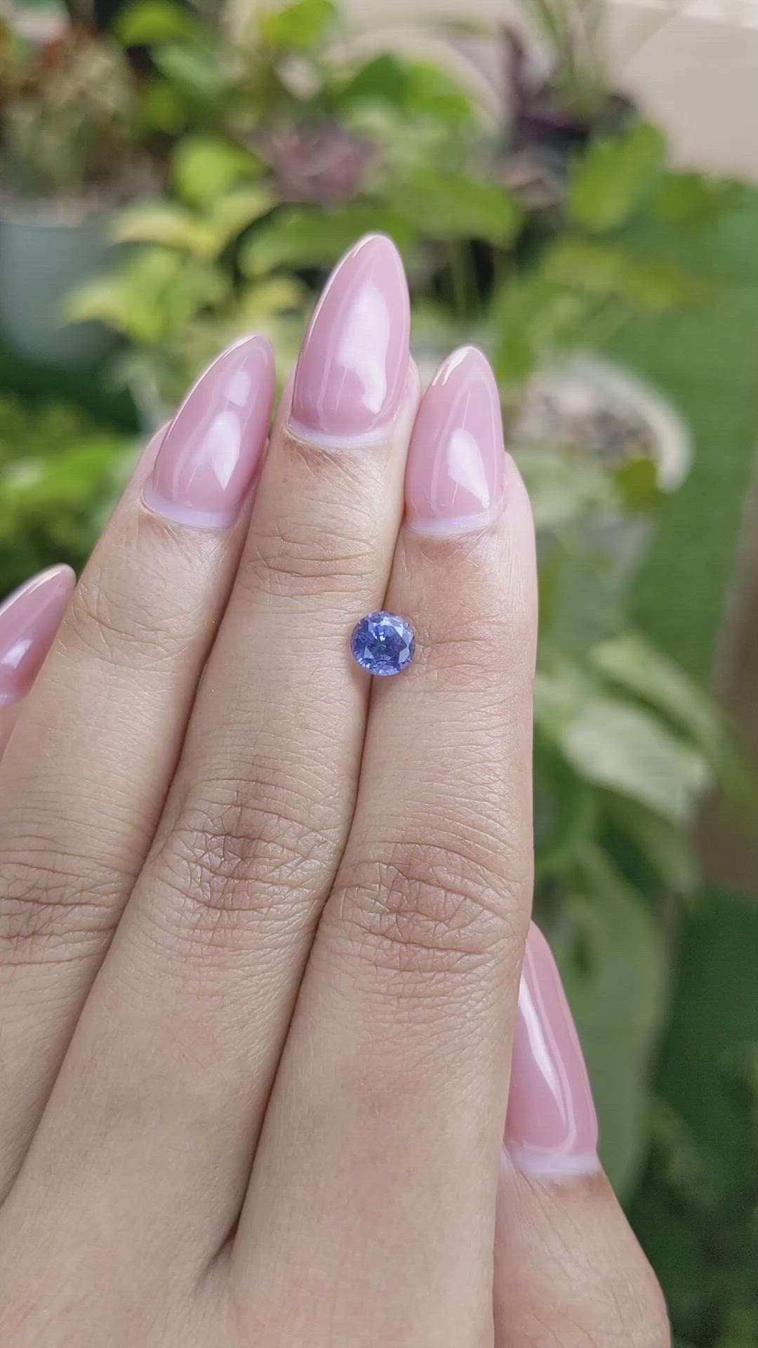 1.01 Ct. Blue Sapphire from Ceylon (Sri Lanka) Size Video