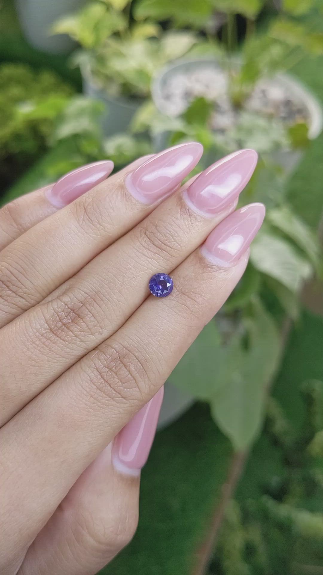 0.79 Ct. Blue Sapphire from Ceylon (Sri Lanka) Size Video