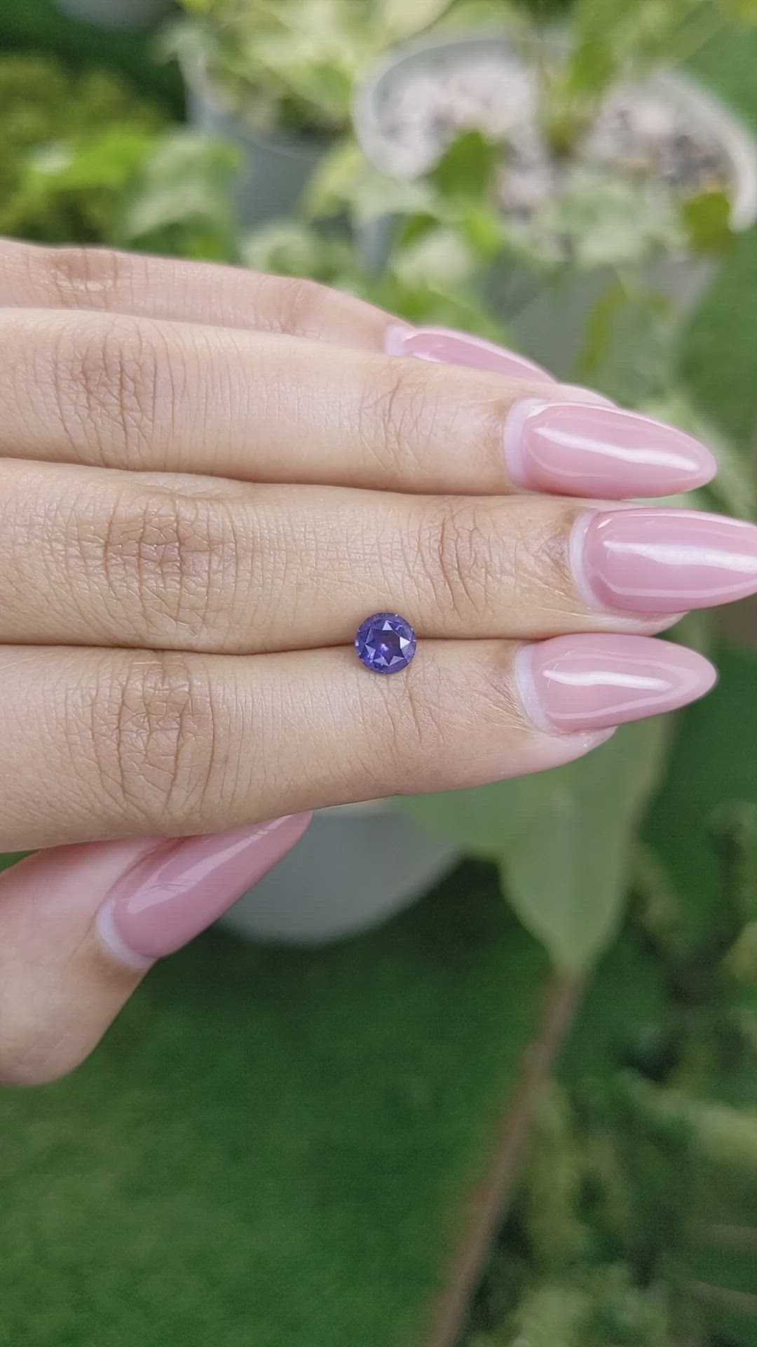 0.79 Ct. Blue Sapphire from Ceylon (Sri Lanka) Size Video