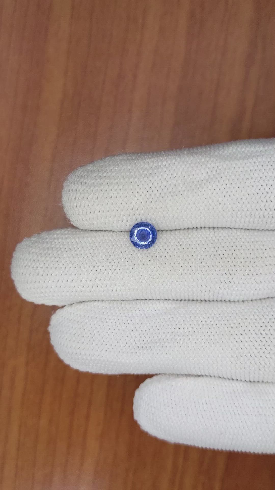 0.71 Ct. Blue Sapphire from Ceylon (Sri Lanka) Size Video