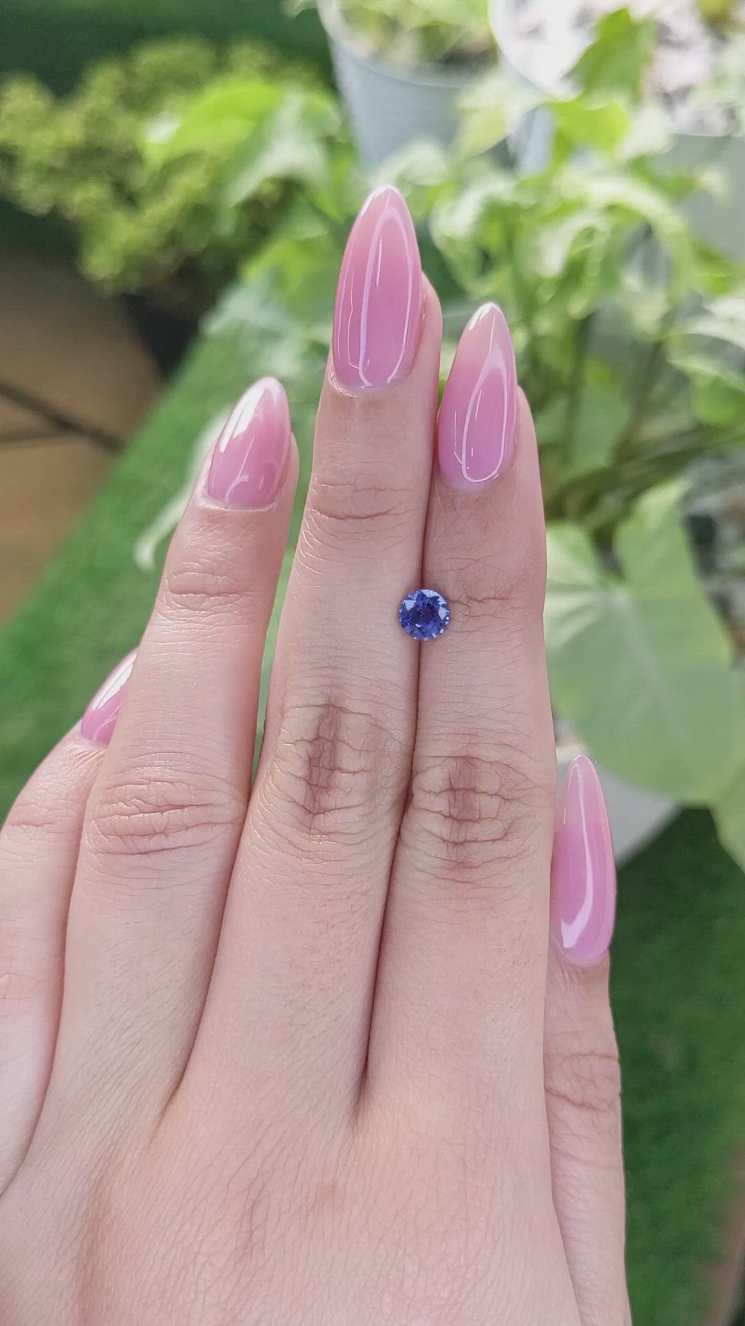 0.70 Ct. Blue Sapphire from Ceylon (Sri Lanka) Size Video