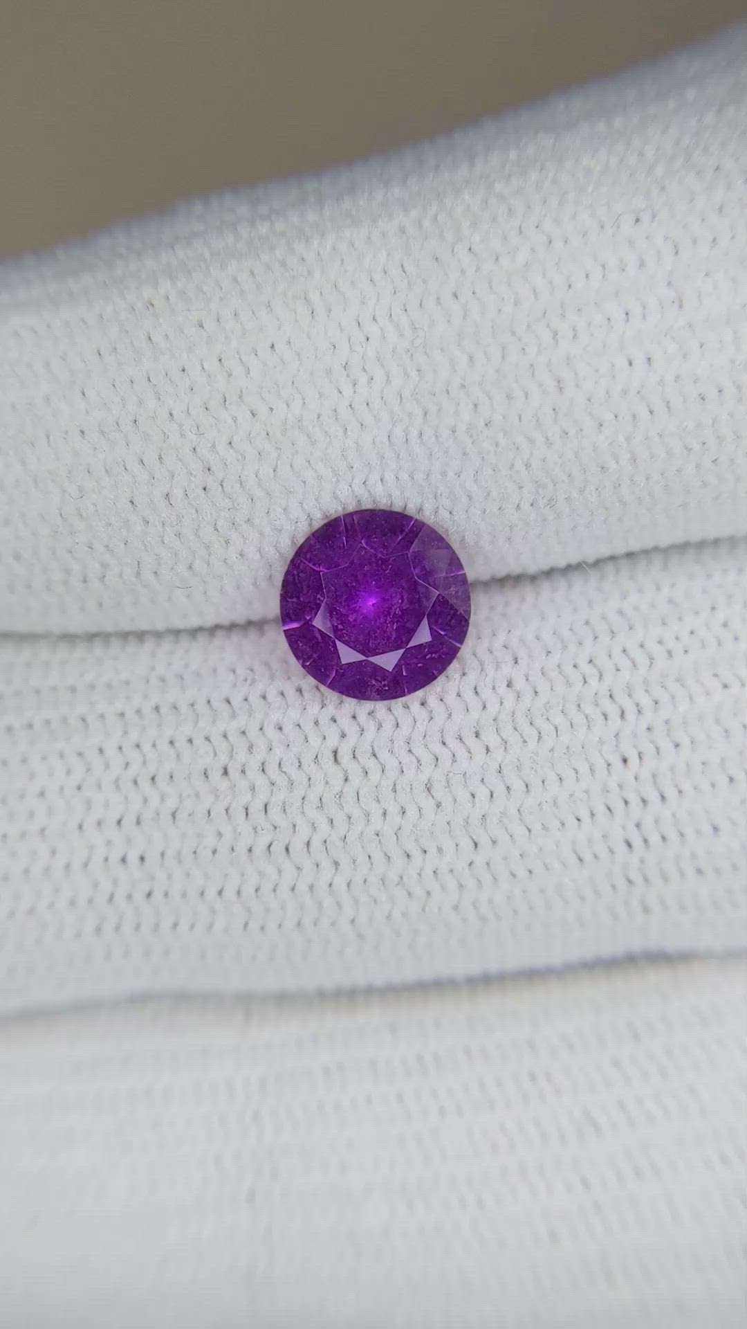 1.73 Ct. Purple Sapphire from Ceylon (Sri Lanka) Size Video