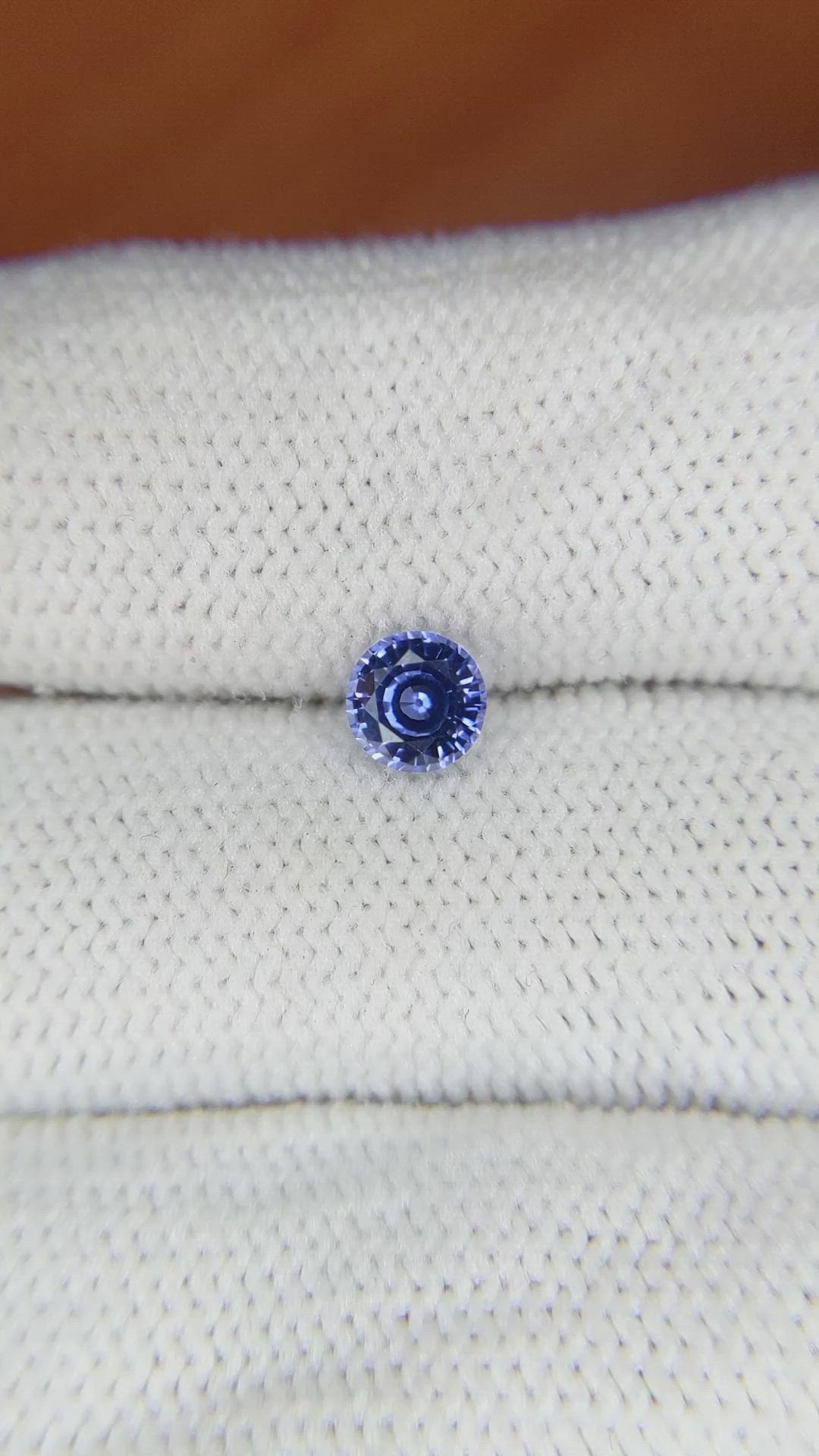 0.63 Ct. Blue Sapphire from Ceylon (Sri Lanka) Size Video