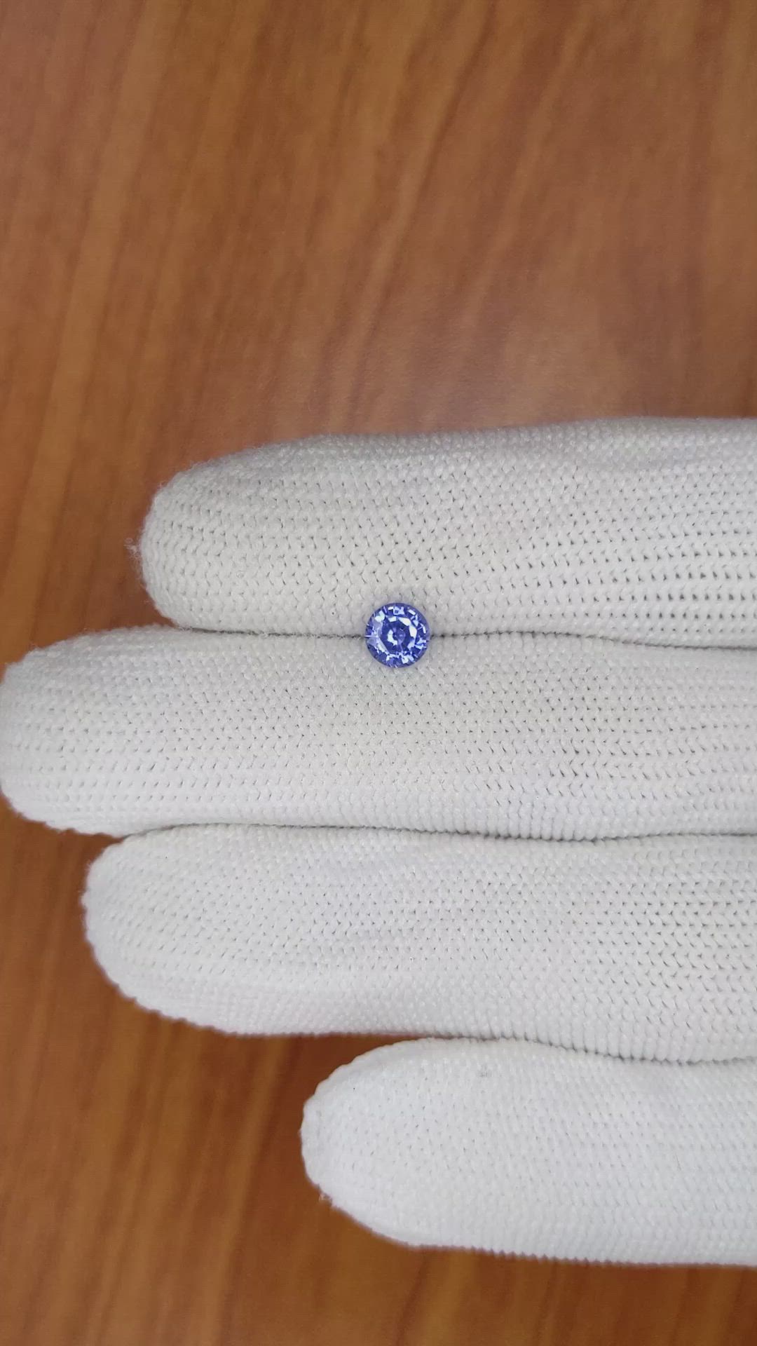 0.63 Ct. Blue Sapphire from Ceylon (Sri Lanka) Size Video