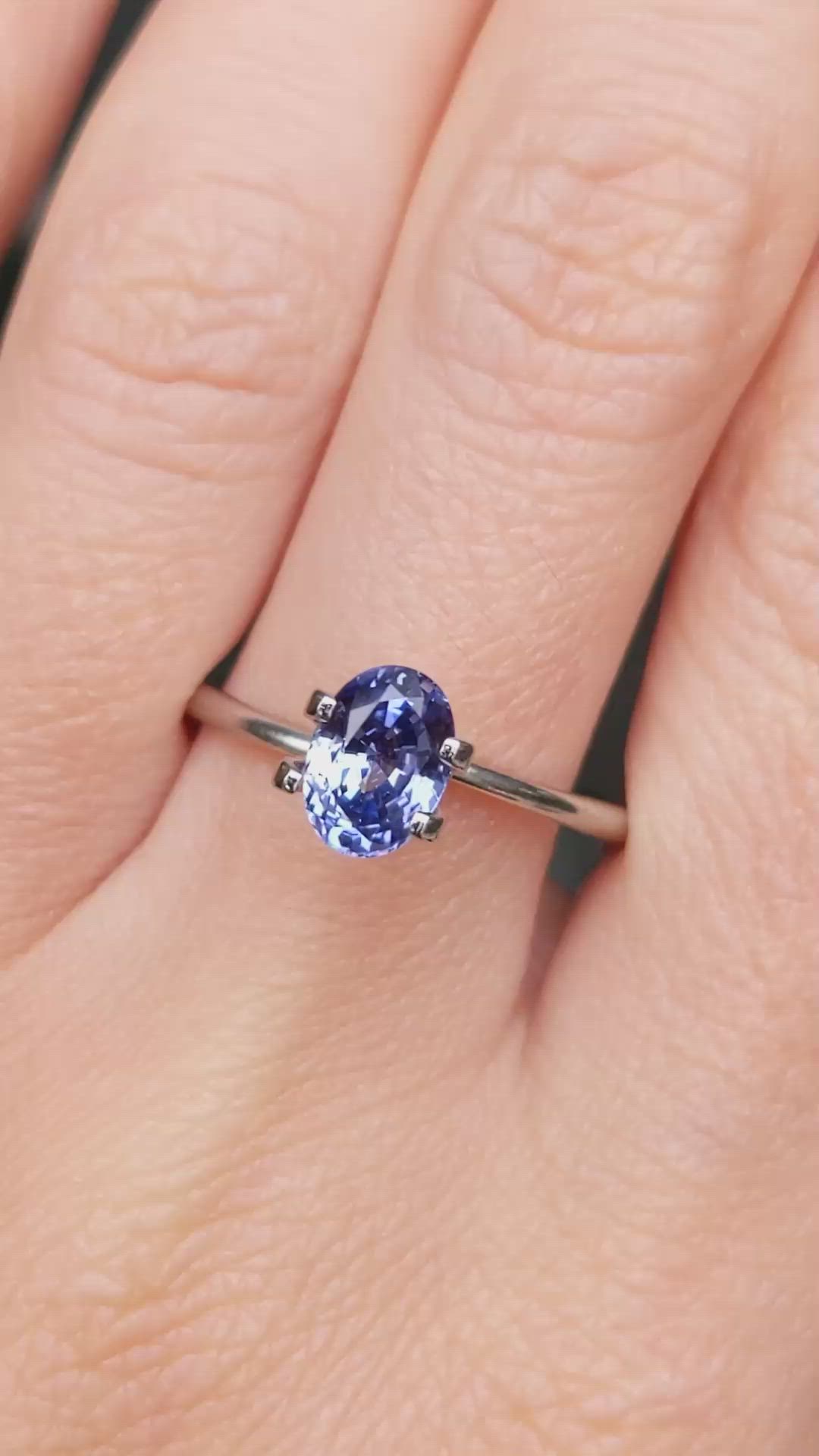 1.46 Ct. Blue Sapphire from Ceylon (Sri Lanka) Size Video