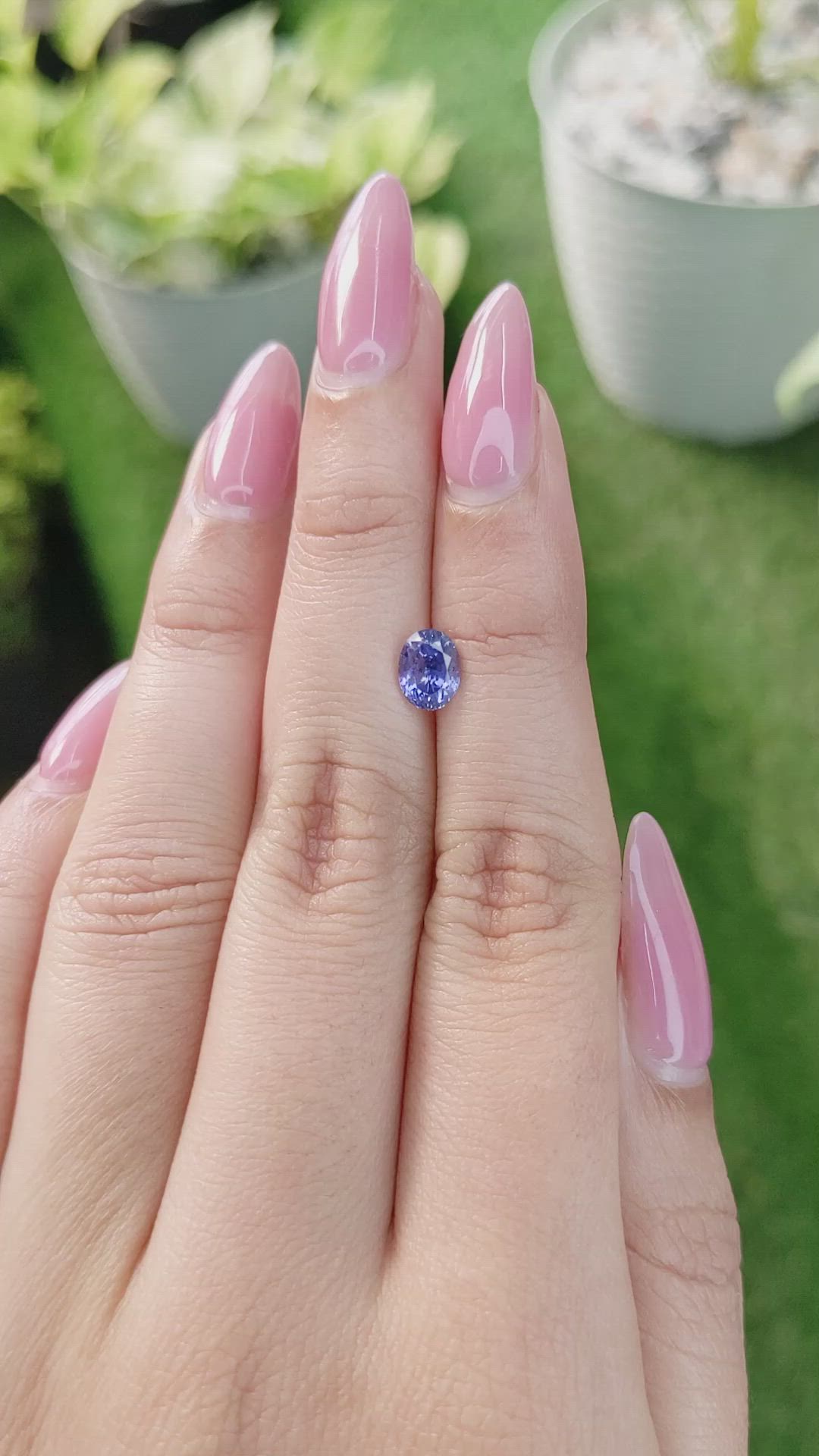 1.25 Ct. Blue Sapphire from Ceylon (Sri Lanka) Size Video