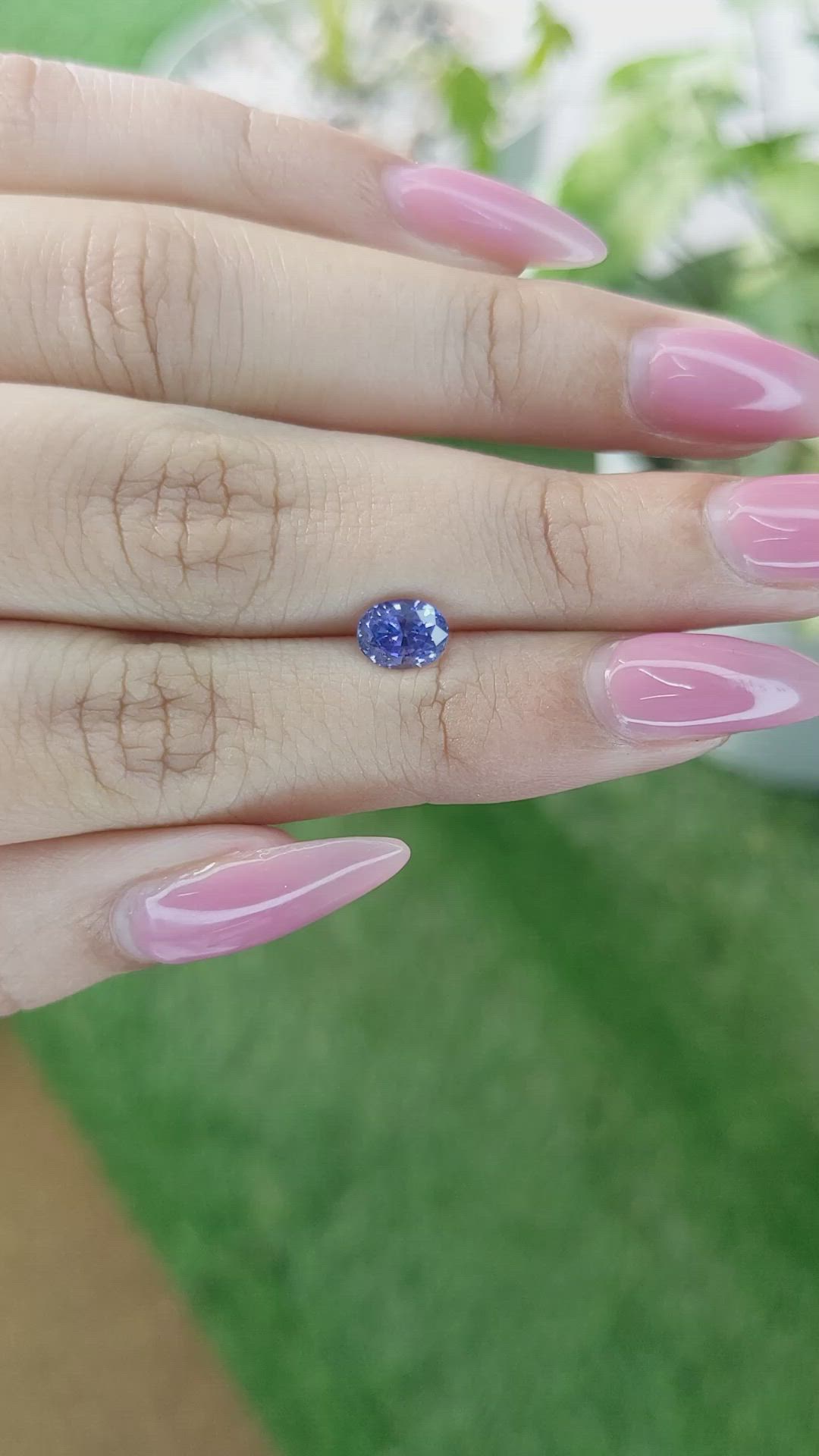 1.25 Ct. Blue Sapphire from Ceylon (Sri Lanka) Size Video