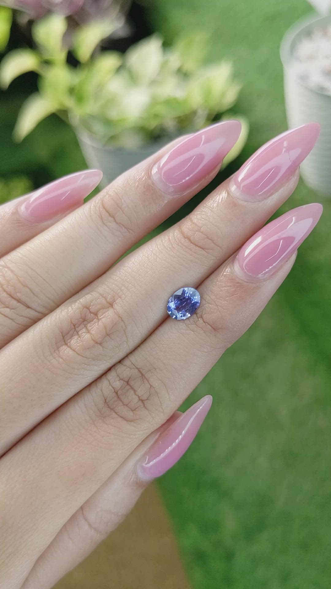 1.03 Ct. Blue Sapphire from Ceylon (Sri Lanka) Size Video