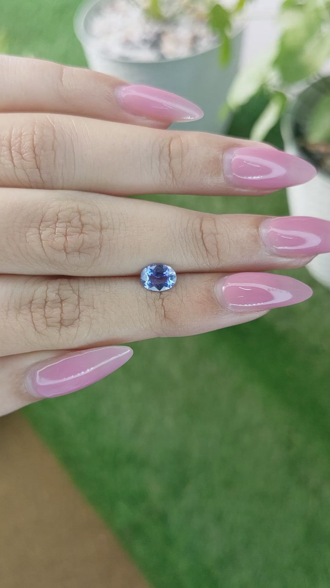 1.03 Ct. Blue Sapphire from Ceylon (Sri Lanka) Size Video