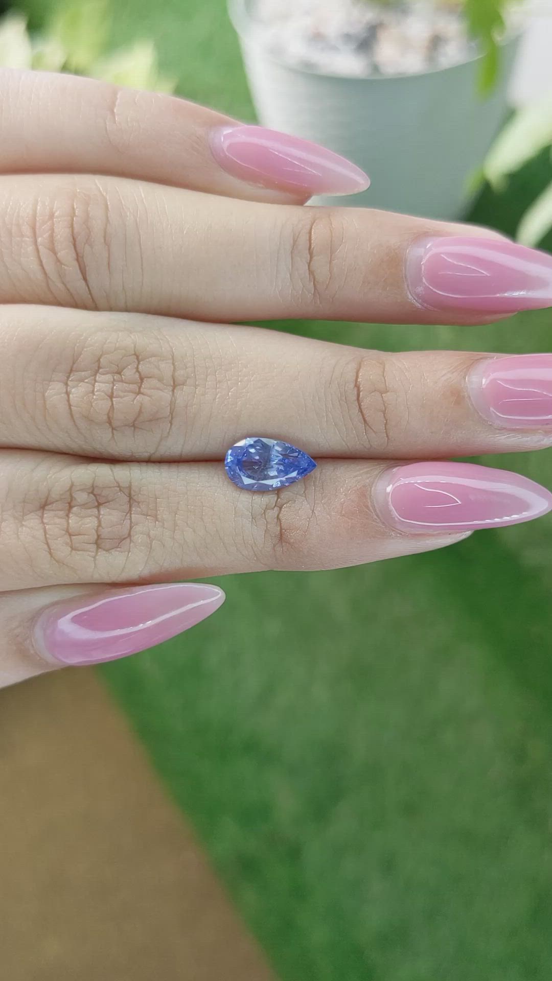 2.04 Ct. Blue Sapphire from Ceylon (Sri Lanka) Size Video