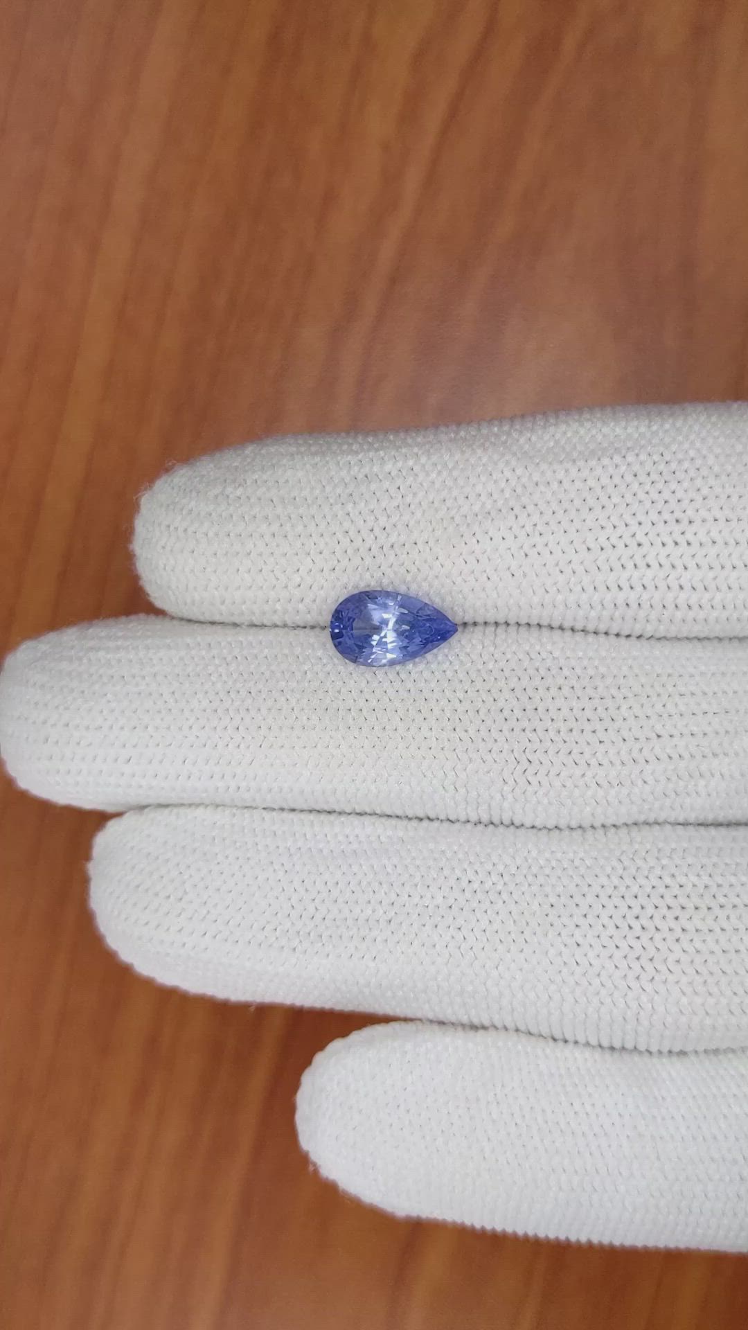 2.04 Ct. Blue Sapphire from Ceylon (Sri Lanka) Size Video