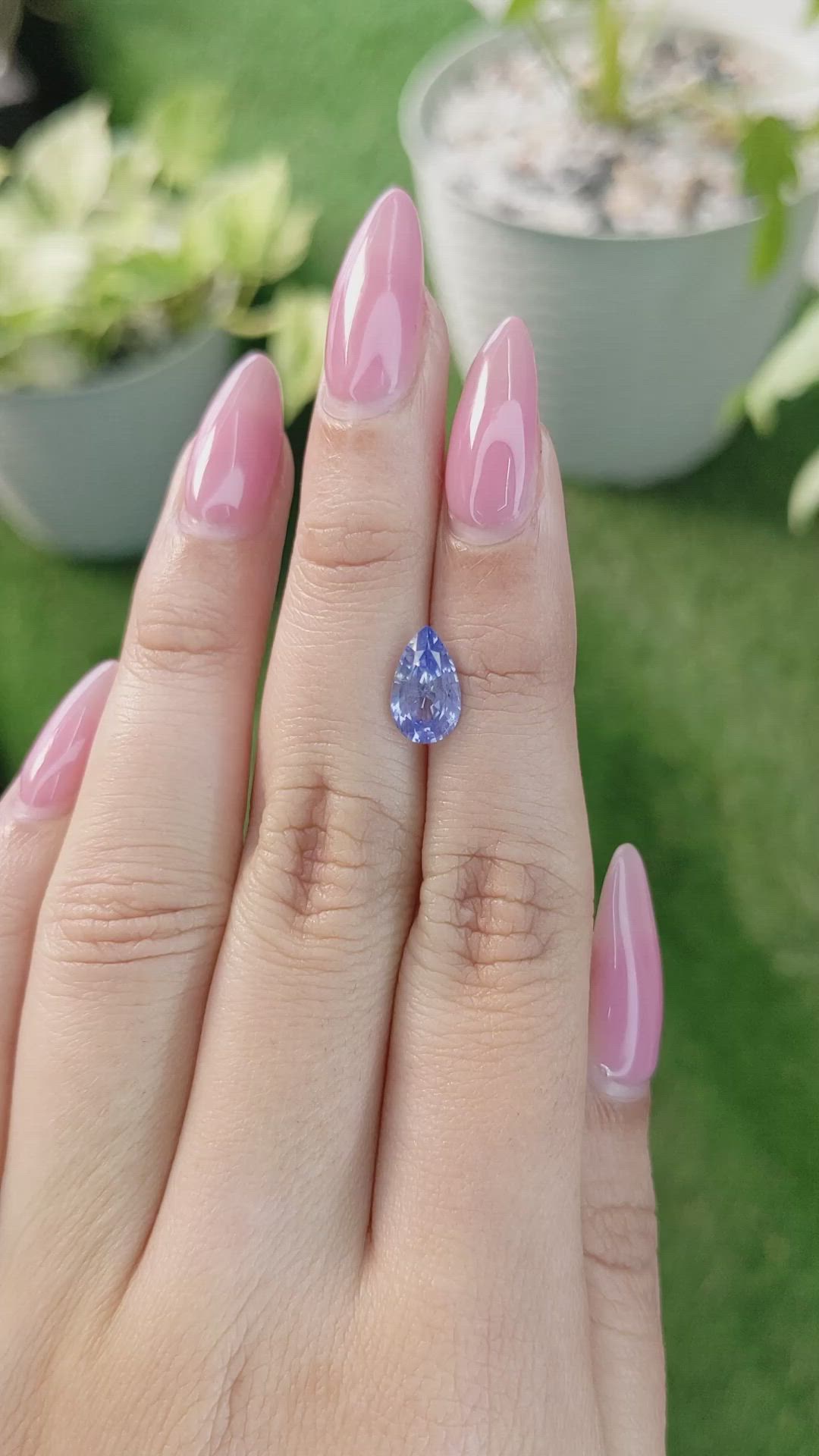 2.04 Ct. Blue Sapphire from Ceylon (Sri Lanka) Size Video