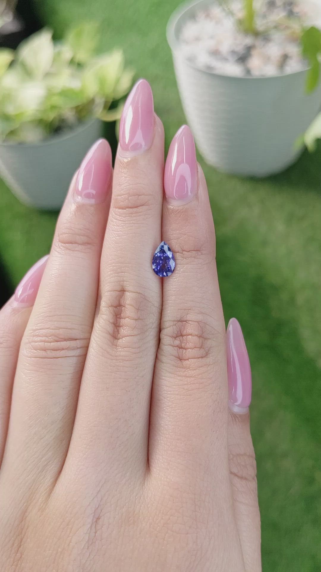 1.30 Ct. Blue Sapphire from Ceylon (Sri Lanka) Size Video