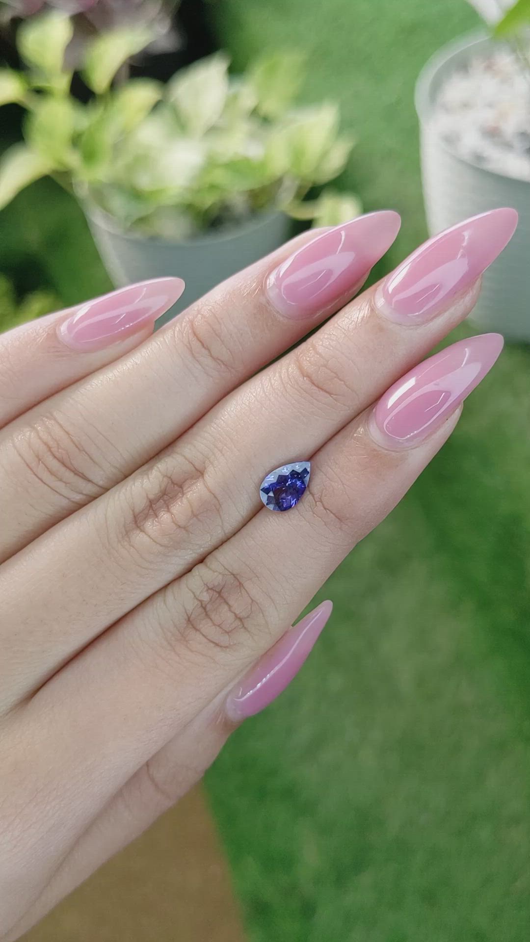 1.30 Ct. Blue Sapphire from Ceylon (Sri Lanka) Size Video