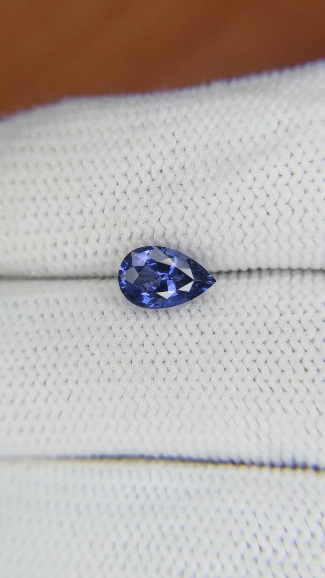 1.30 Ct. Blue Sapphire from Ceylon (Sri Lanka) Size Video