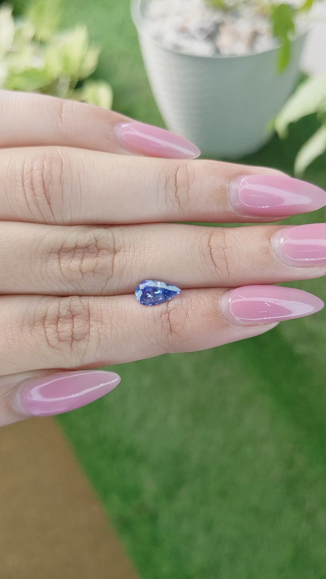 1.43 Ct. Blue Sapphire from Ceylon (Sri Lanka) Size Video