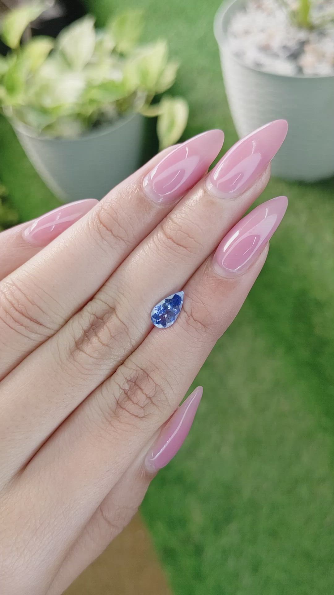 1.43 Ct. Blue Sapphire from Ceylon (Sri Lanka) Size Video