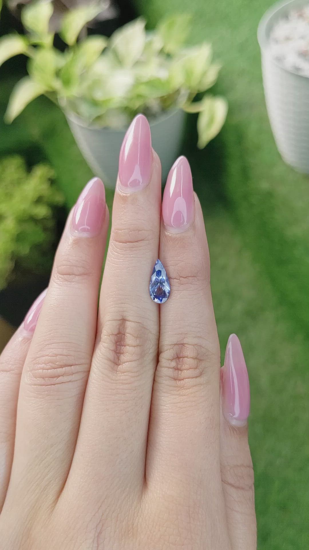 1.60 Ct. Blue Sapphire from Ceylon (Sri Lanka) Size Video