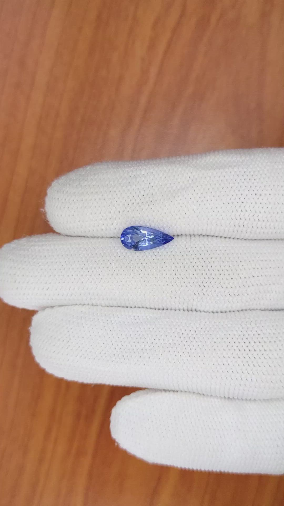 1.60 Ct. Blue Sapphire from Ceylon (Sri Lanka) Size Video