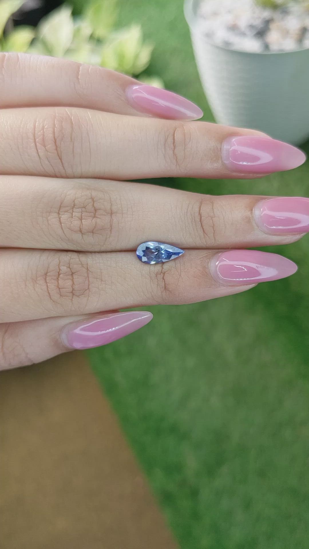 1.60 Ct. Blue Sapphire from Ceylon (Sri Lanka) Size Video