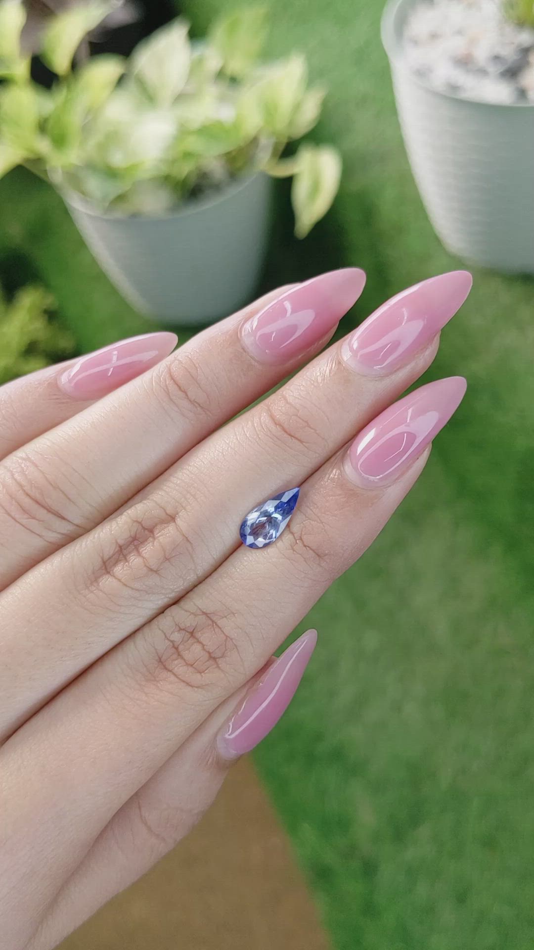 1.60 Ct. Blue Sapphire from Ceylon (Sri Lanka) Size Video