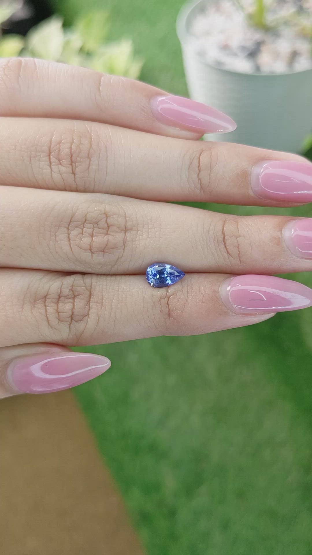 1.16 Ct. Blue Sapphire from Ceylon (Sri Lanka) Size Video