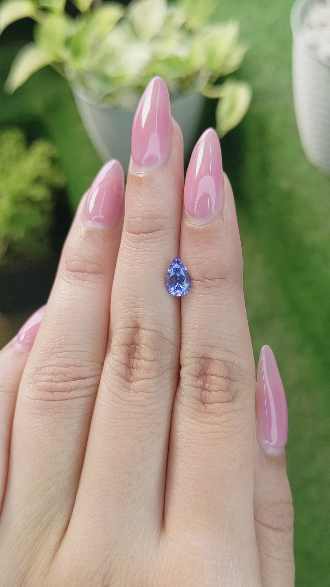 1.16 Ct. Blue Sapphire from Ceylon (Sri Lanka) Size Video