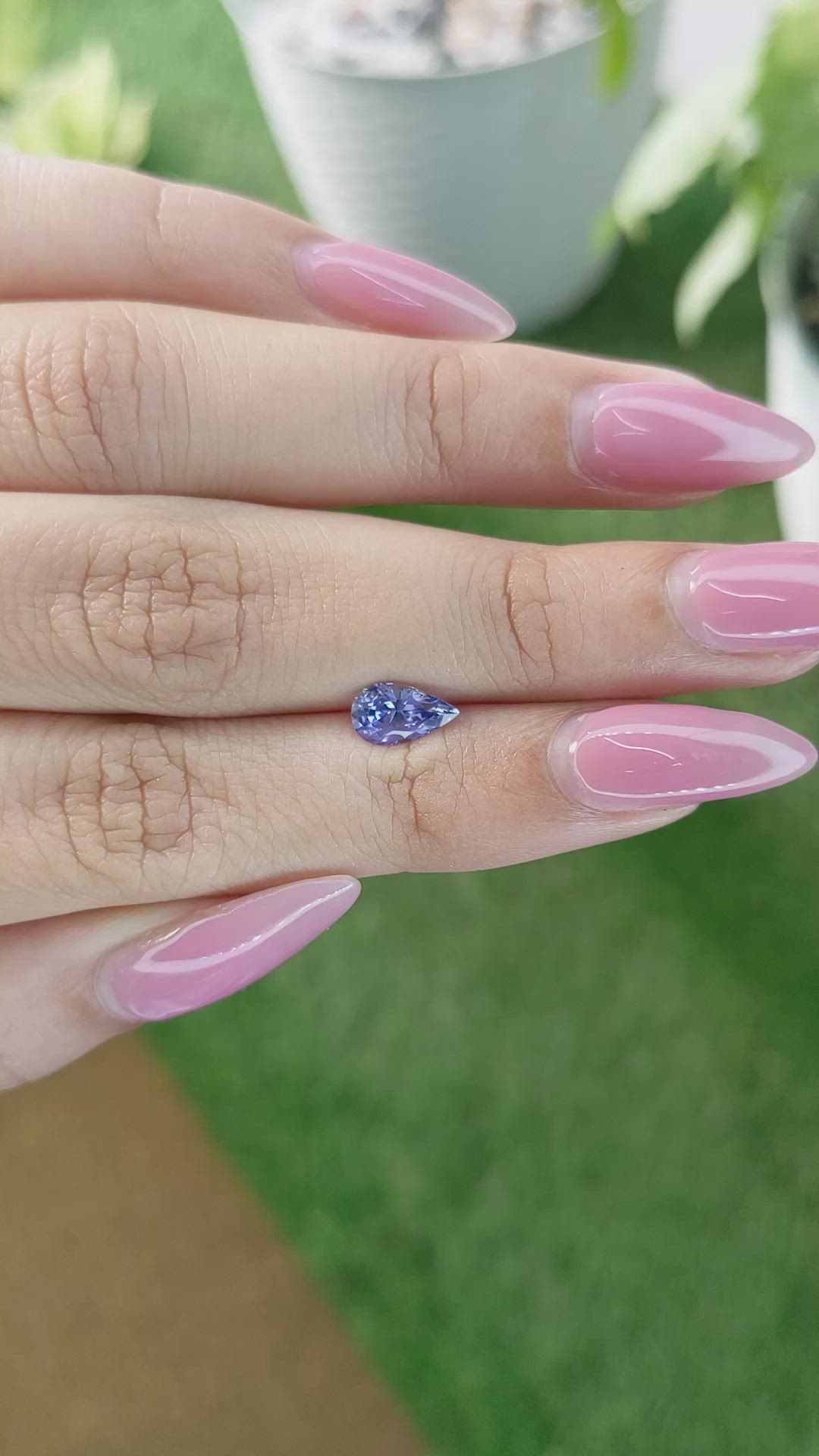 1.04 Ct. Blue Sapphire from Ceylon (Sri Lanka) Size Video