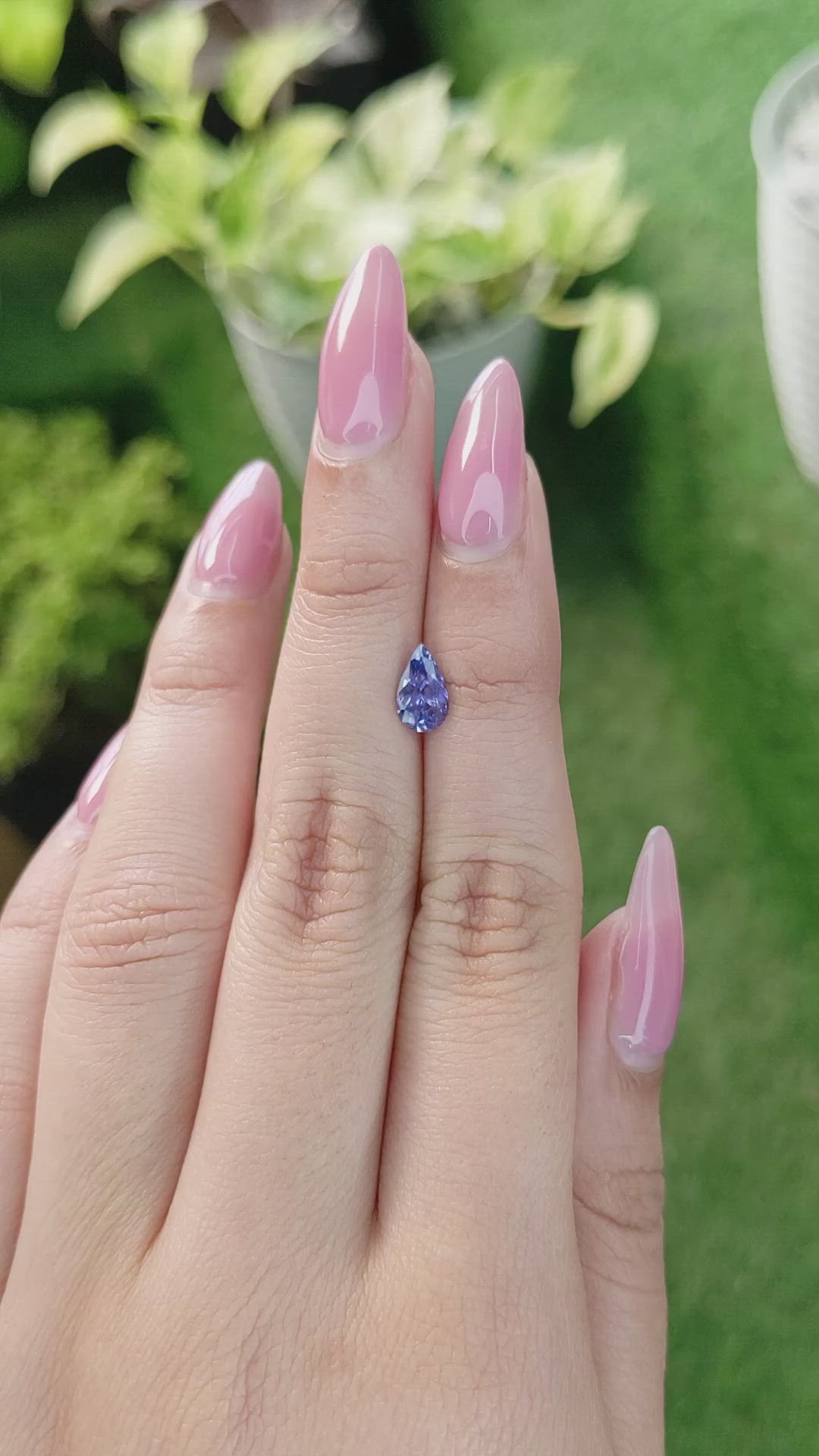 1.04 Ct. Blue Sapphire from Ceylon (Sri Lanka) Size Video