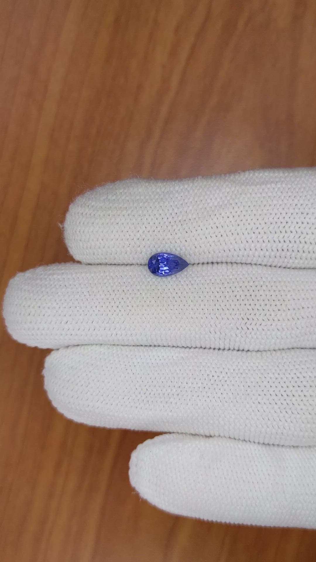 0.91 Ct. Blue Sapphire from Ceylon (Sri Lanka) Size Video