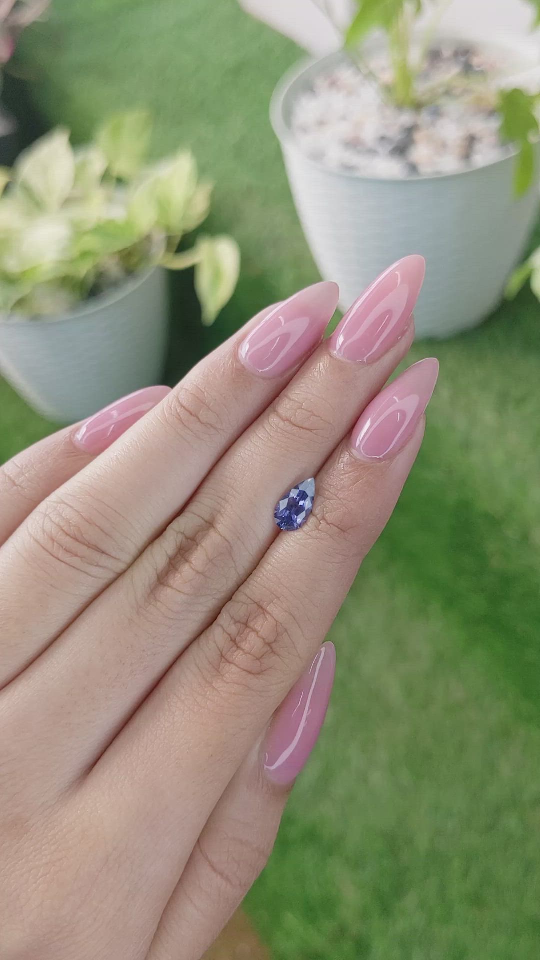 1.21 Ct. Blue Sapphire from Ceylon (Sri Lanka) Size Video