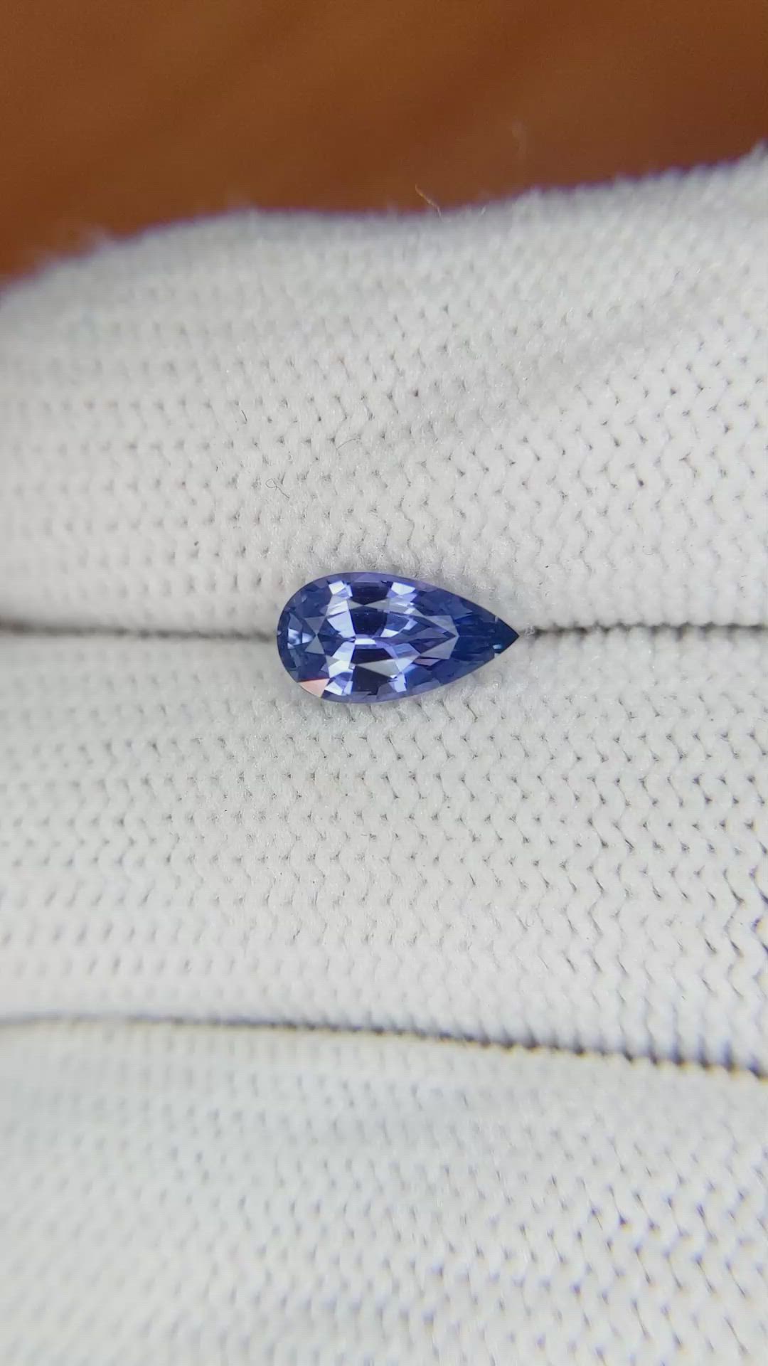 1.21 Ct. Blue Sapphire from Ceylon (Sri Lanka) Size Video