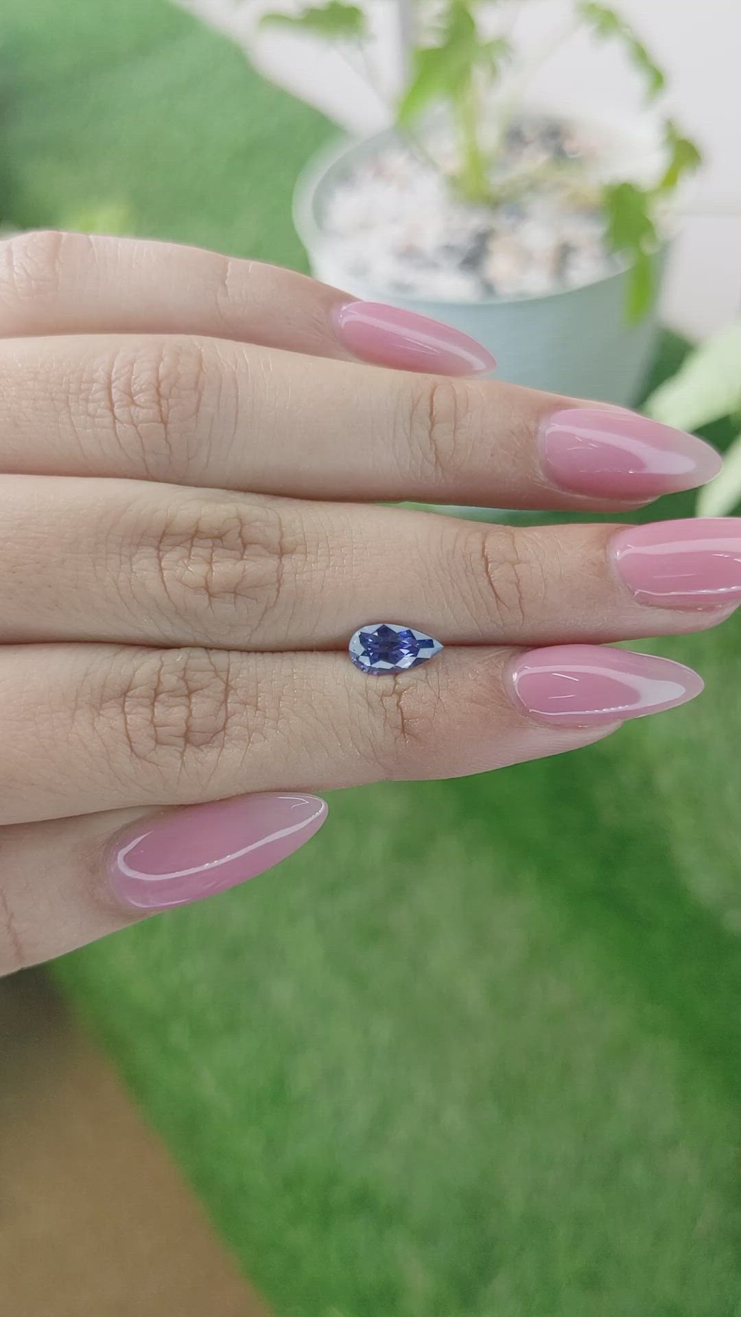 1.21 Ct. Blue Sapphire from Ceylon (Sri Lanka) Size Video